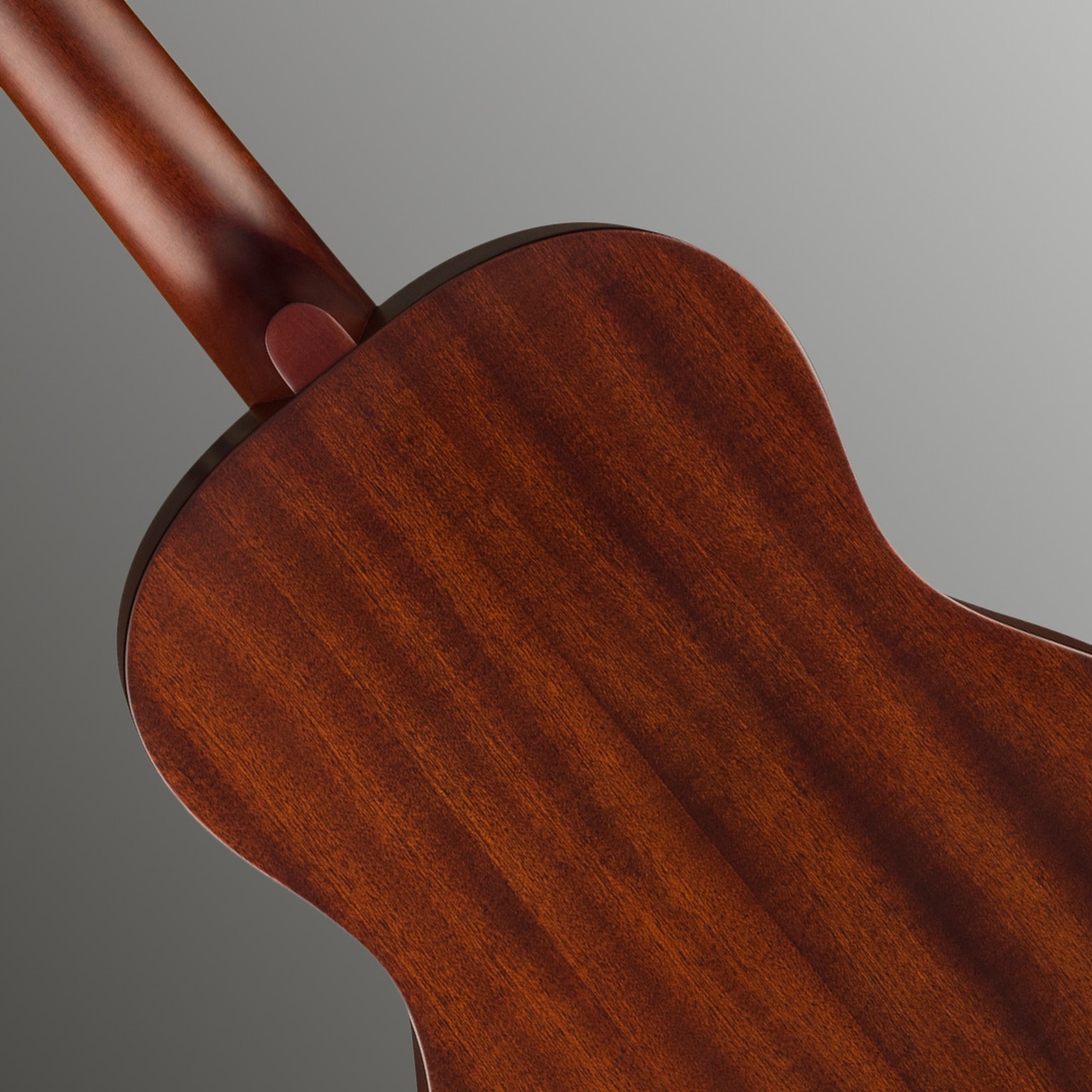 Mahagoni Korpus der Gretsch JD Parlor MAH WPG FRSTN von hinten