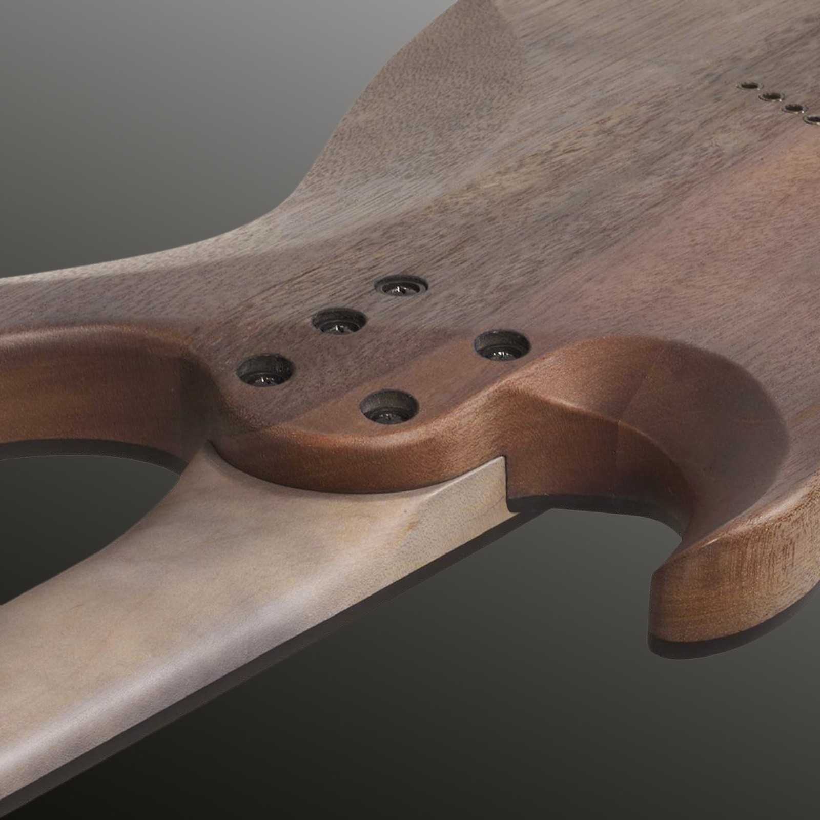 Schecter Omen Elite-7 MS Charcoal Halsübergang