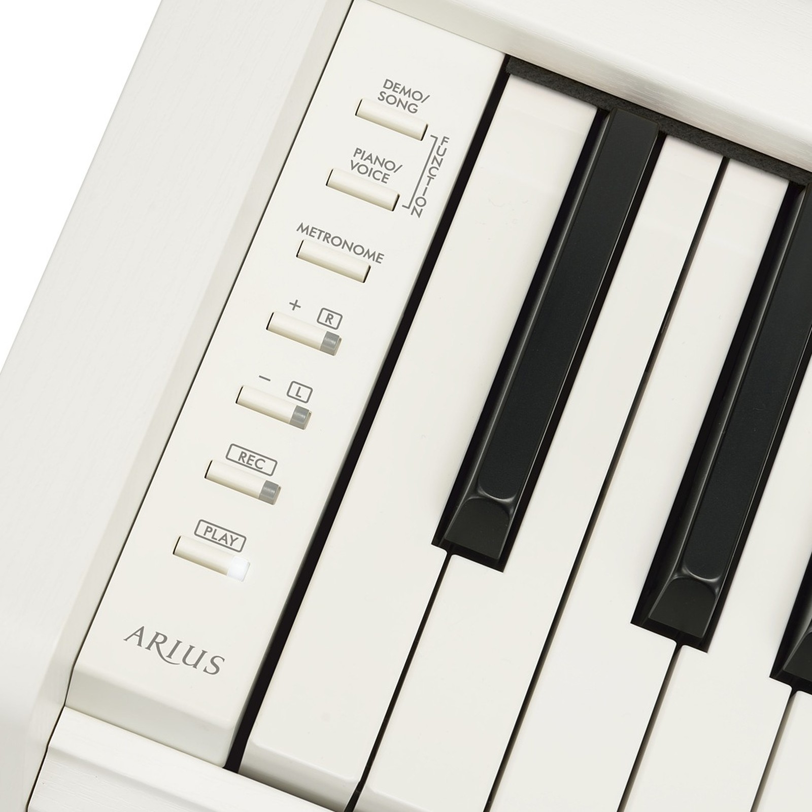 Knöpfe und Klaviertasten des Yamaha YDP-S35 WH Arius