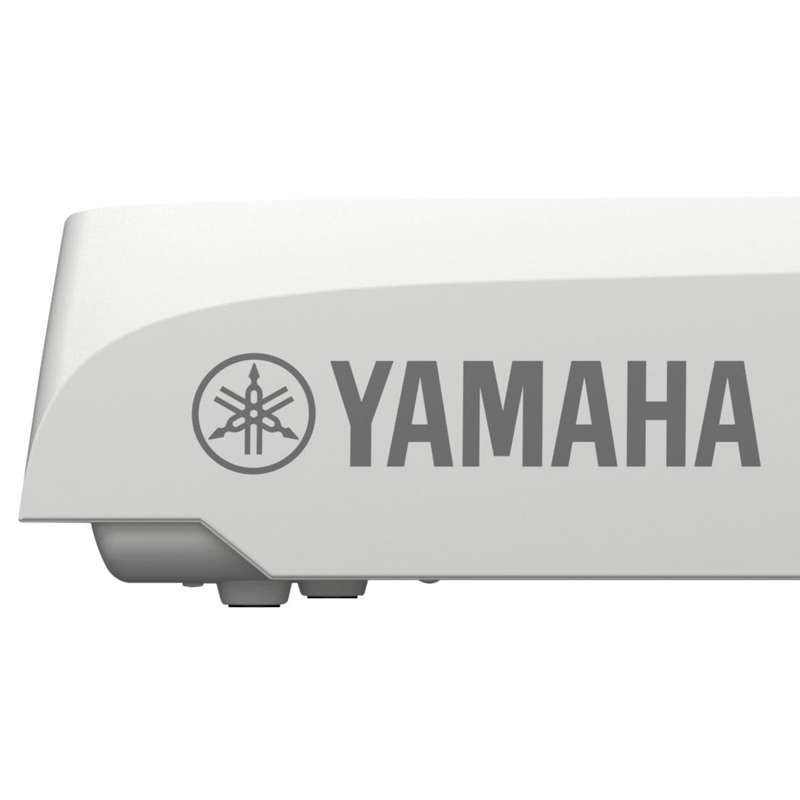 Yamaha DGX-670 weiss Rückansicht Logo