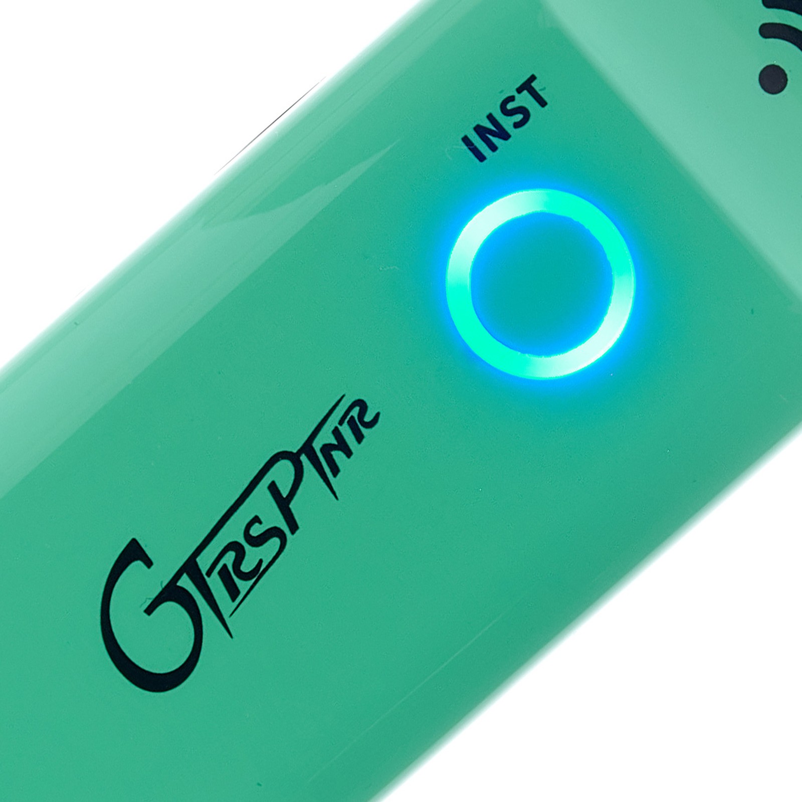 GTRS logo on the Mooer GTRS GWU4 Wireless Plug Green