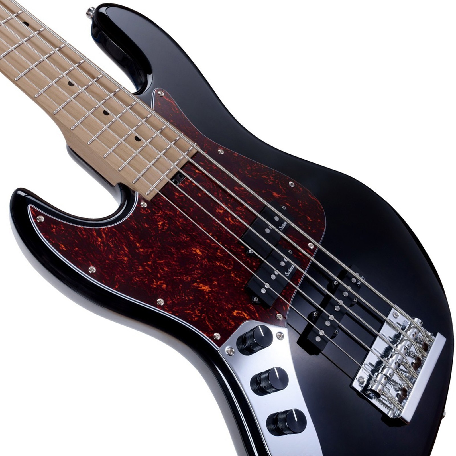 Pickups, Sadowsky MetroExpress 21 Hybrid PJ 5 RM Left-handed Black, five-string bass guitar