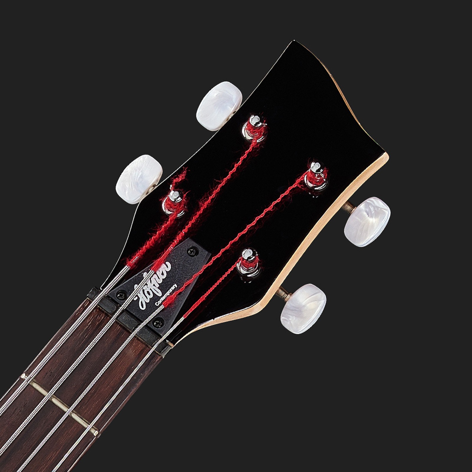 Headstock with Höfner logo