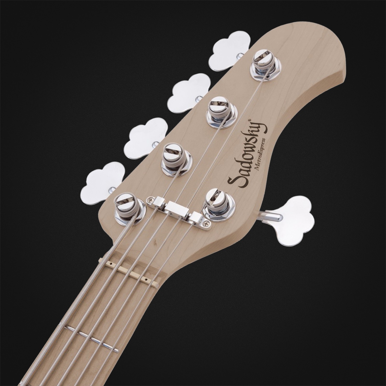 Sadowsky MetroExp 21 Hyb PJ 5 RM SGR, five-string bass, headstock
