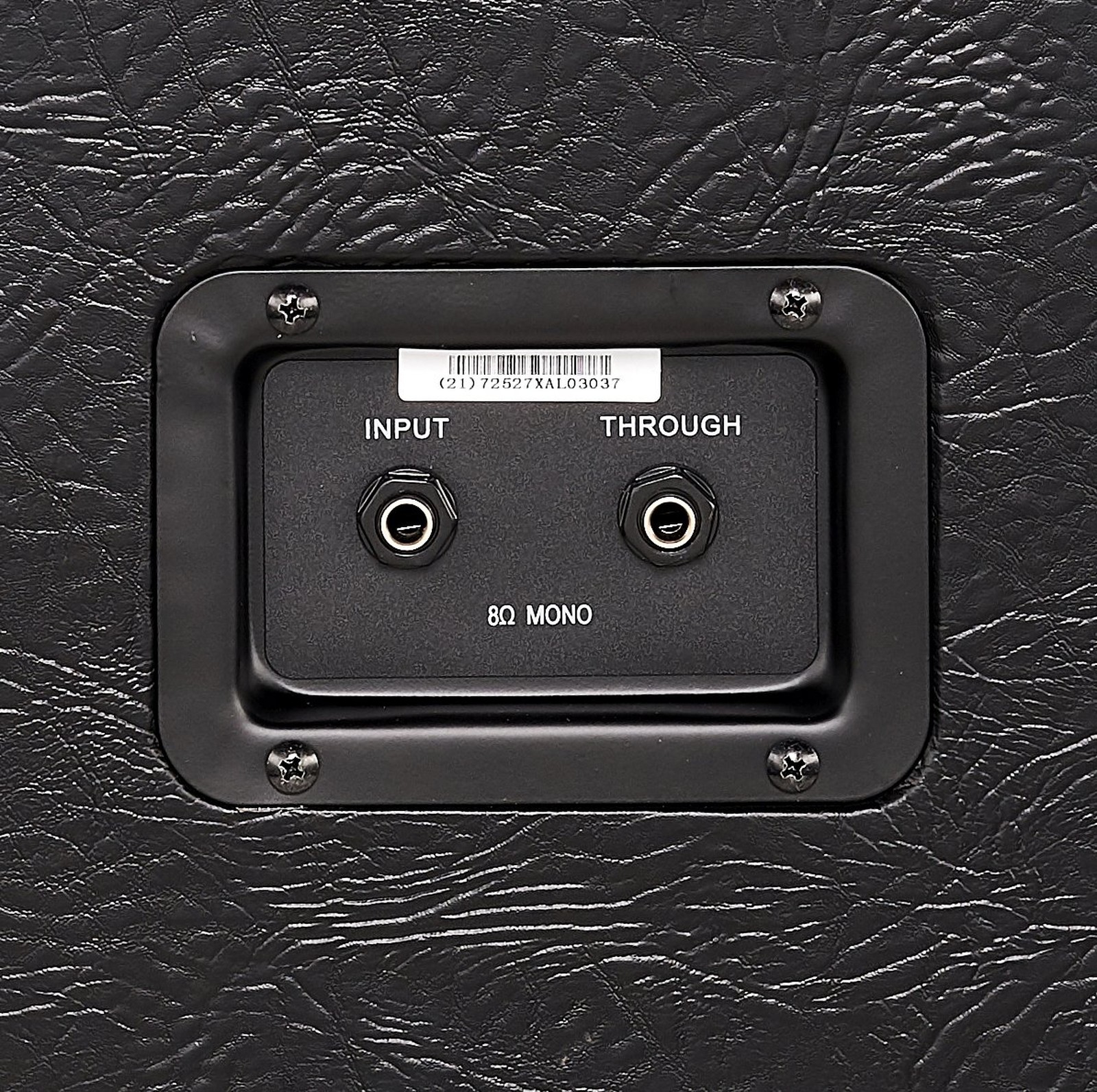 Anschlüsse auf der Rückseite der Harley Benton G212 Vertical Celestion V30