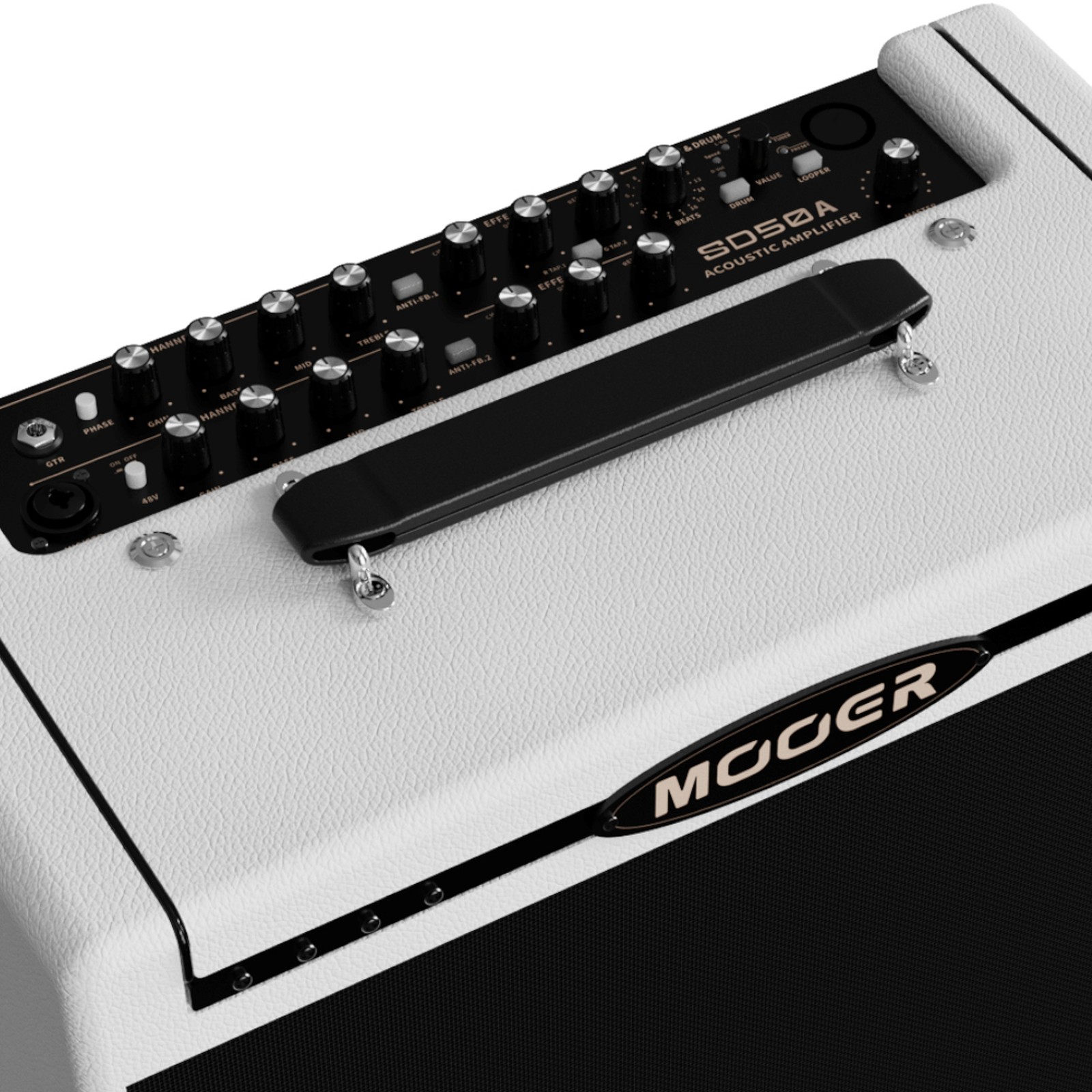 Detailfoto des Mooer SD 50A Acoust. Guitar Combo BR