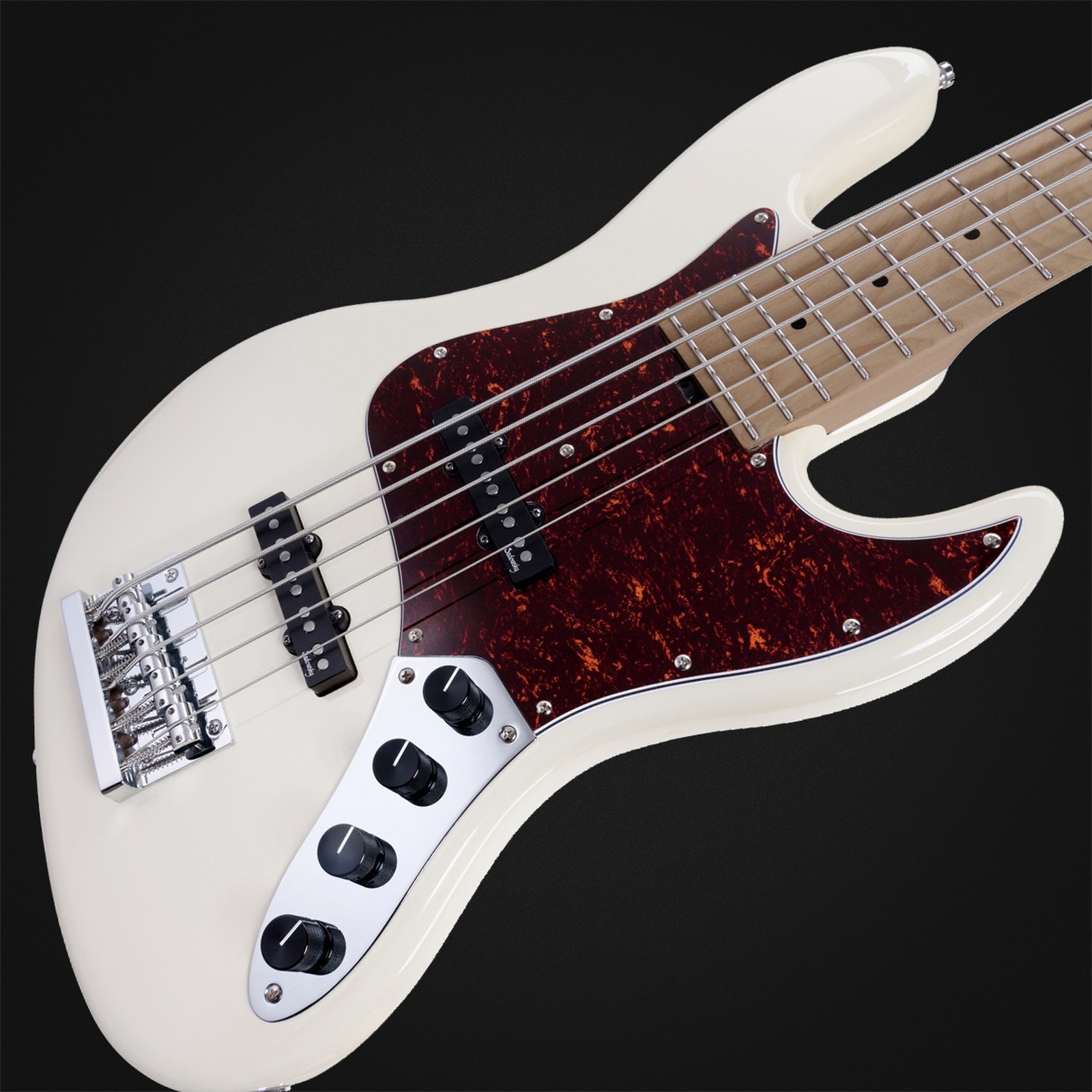 Sadowsky MetroExpress 21 Vintage JJ5 RM White, five-string bass guitar, top