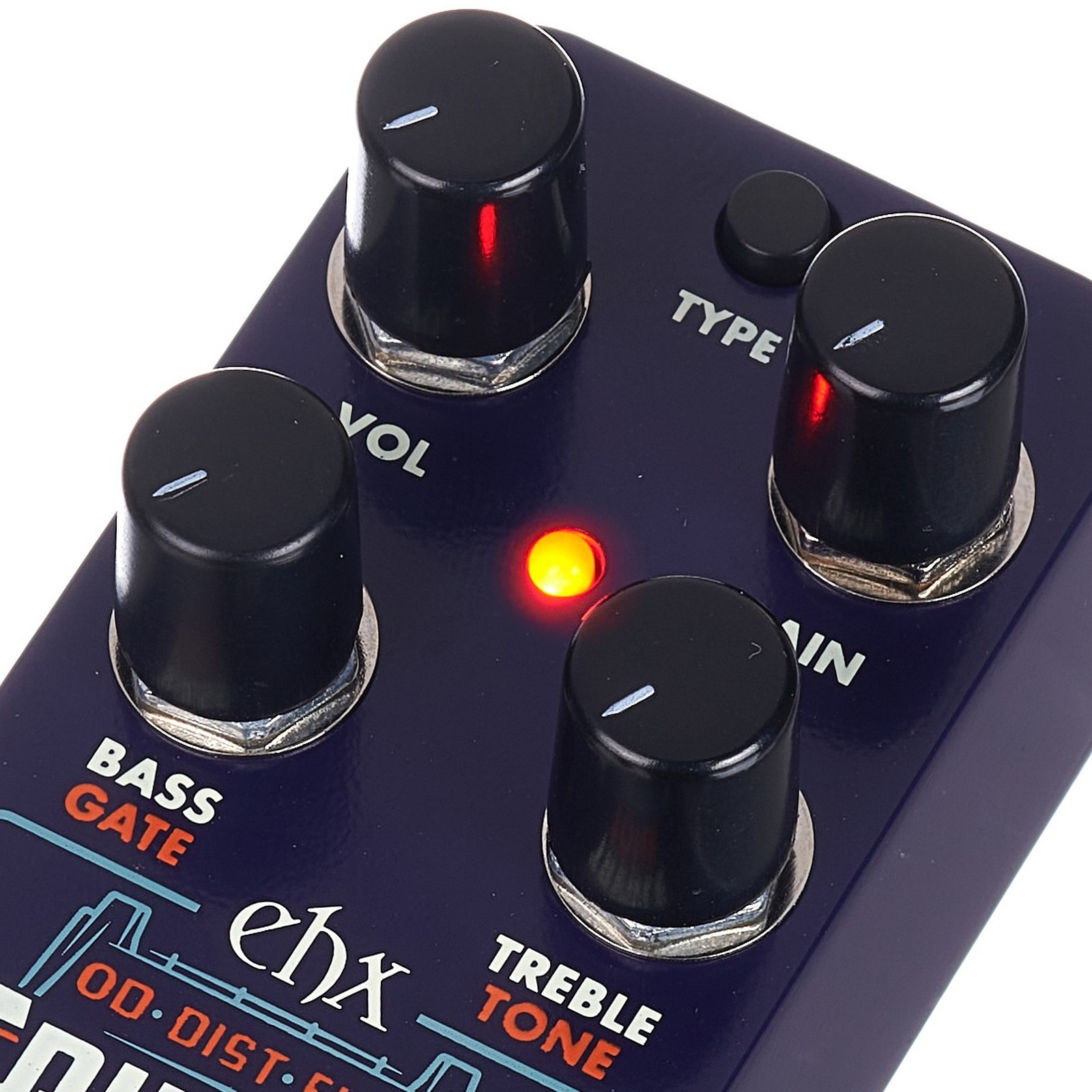 Regler auf dem Gitarren Effekt Pedal Electro Harmonix Pico Triboro Bridge Drive