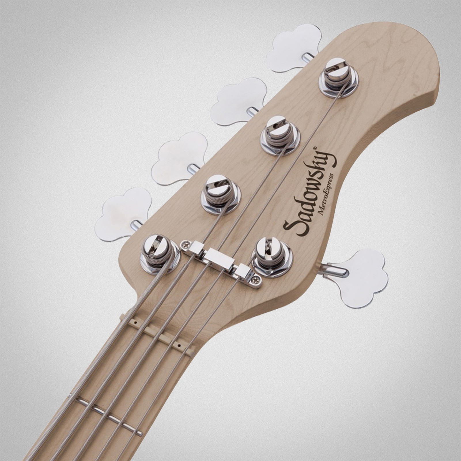 Sadowsky MetroExpress 21 Vintage JJ5 RM Black, five-string bass, headstock