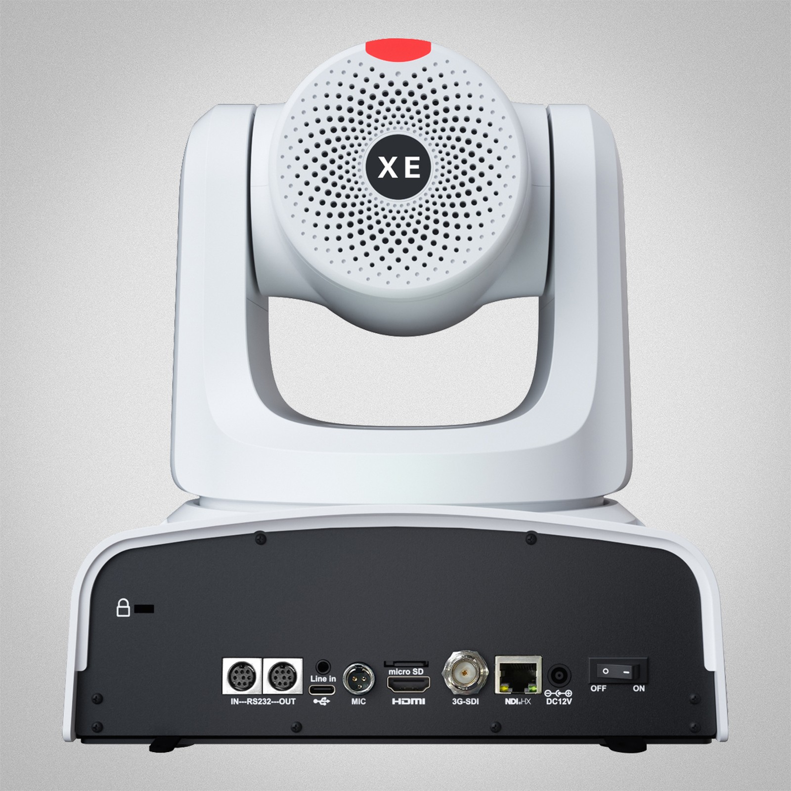 Telycam Explore XE WH, Anschlüsse auf der Rückseite