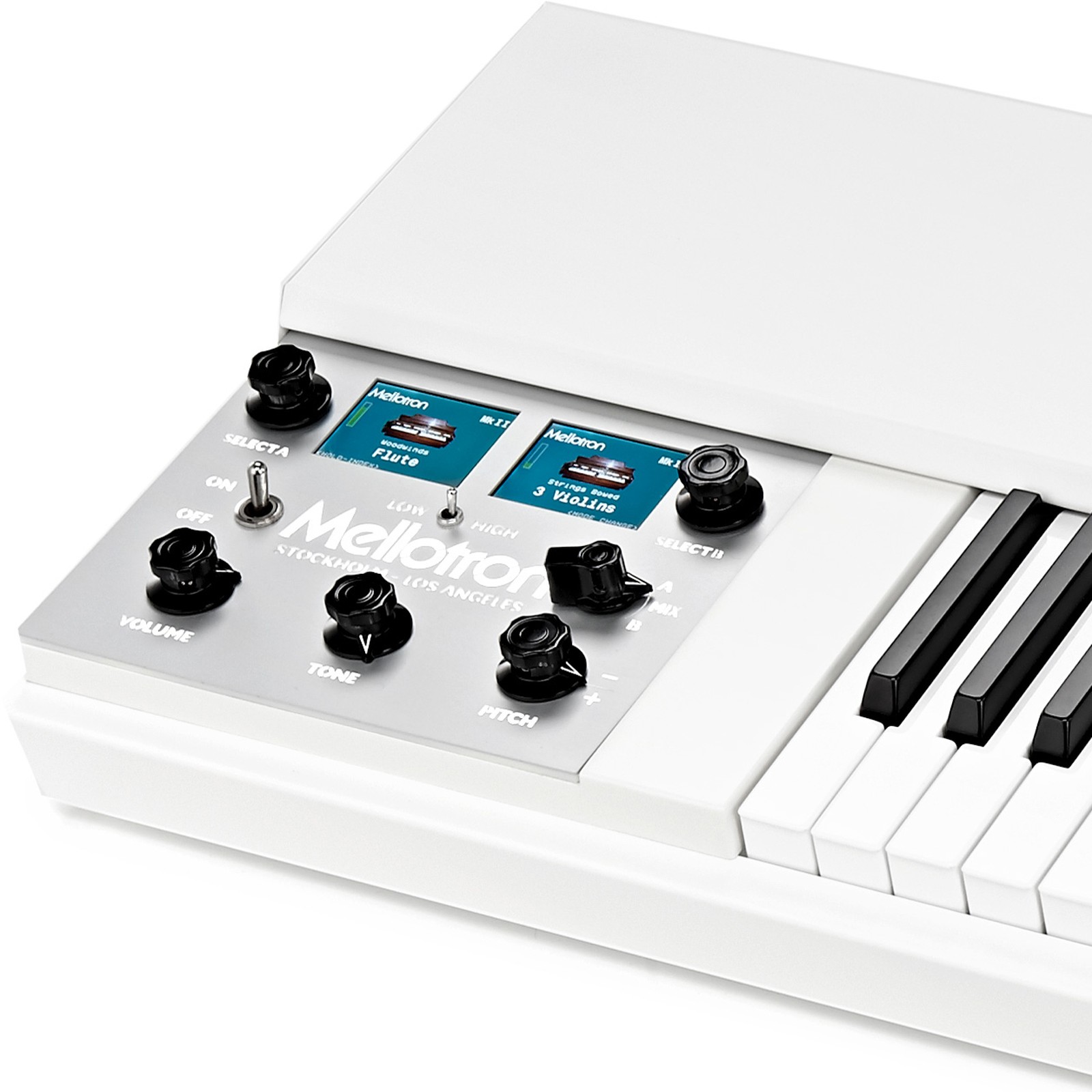 Bedienfeld des Mellotron M4000D Mini Synthesizer