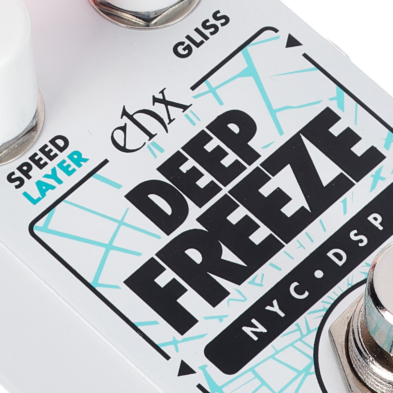 Gehäuseoberseite des Electro Harmonix Pico Deep Freeze Effektpedals