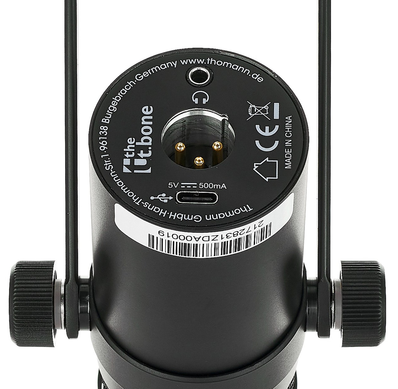 Anschlussfeld des the t.bone MB 7 Beta USB