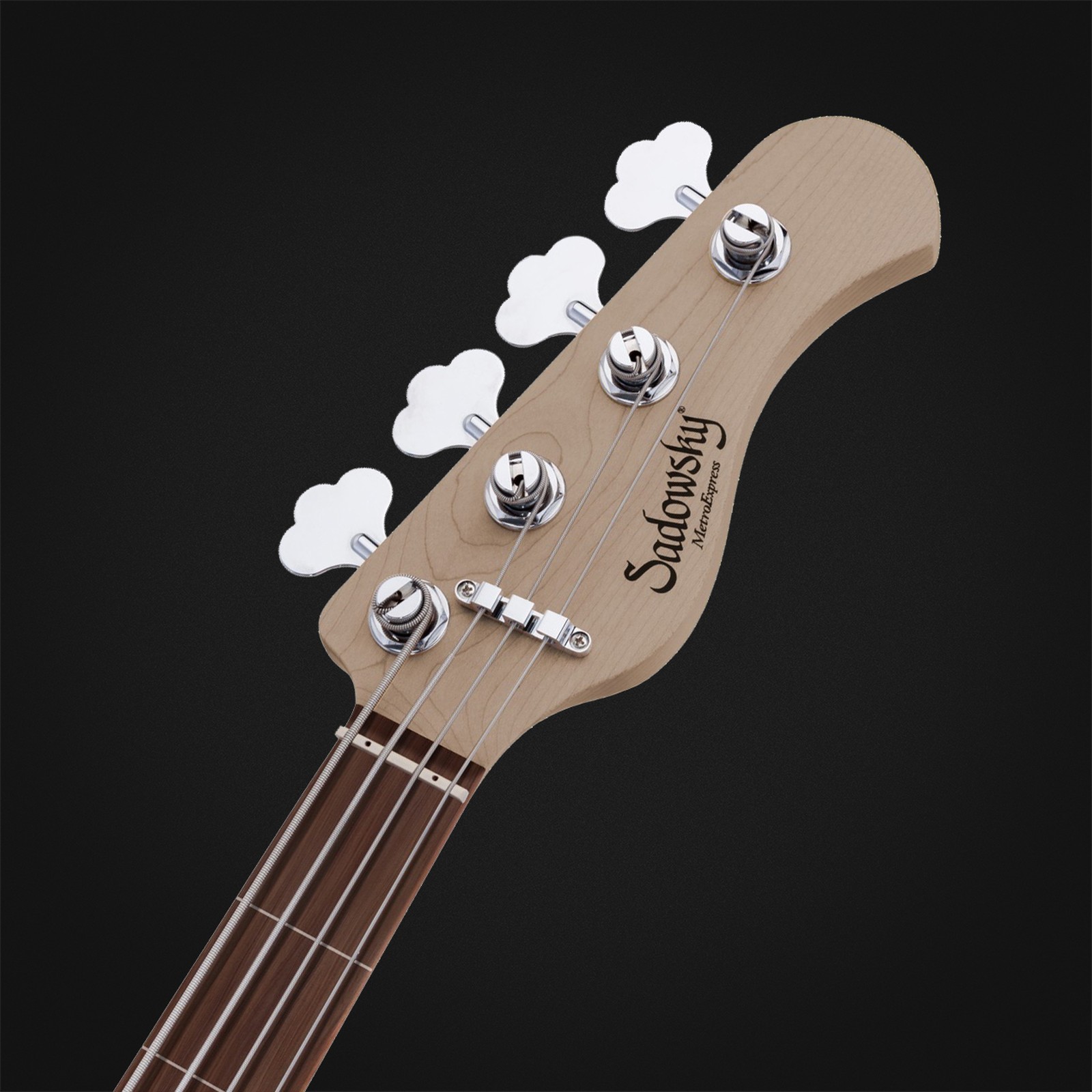 Kopfplatte des Sadowsky MetroExp21 Vin JJ4 Mor FLwL BK, E-Bass