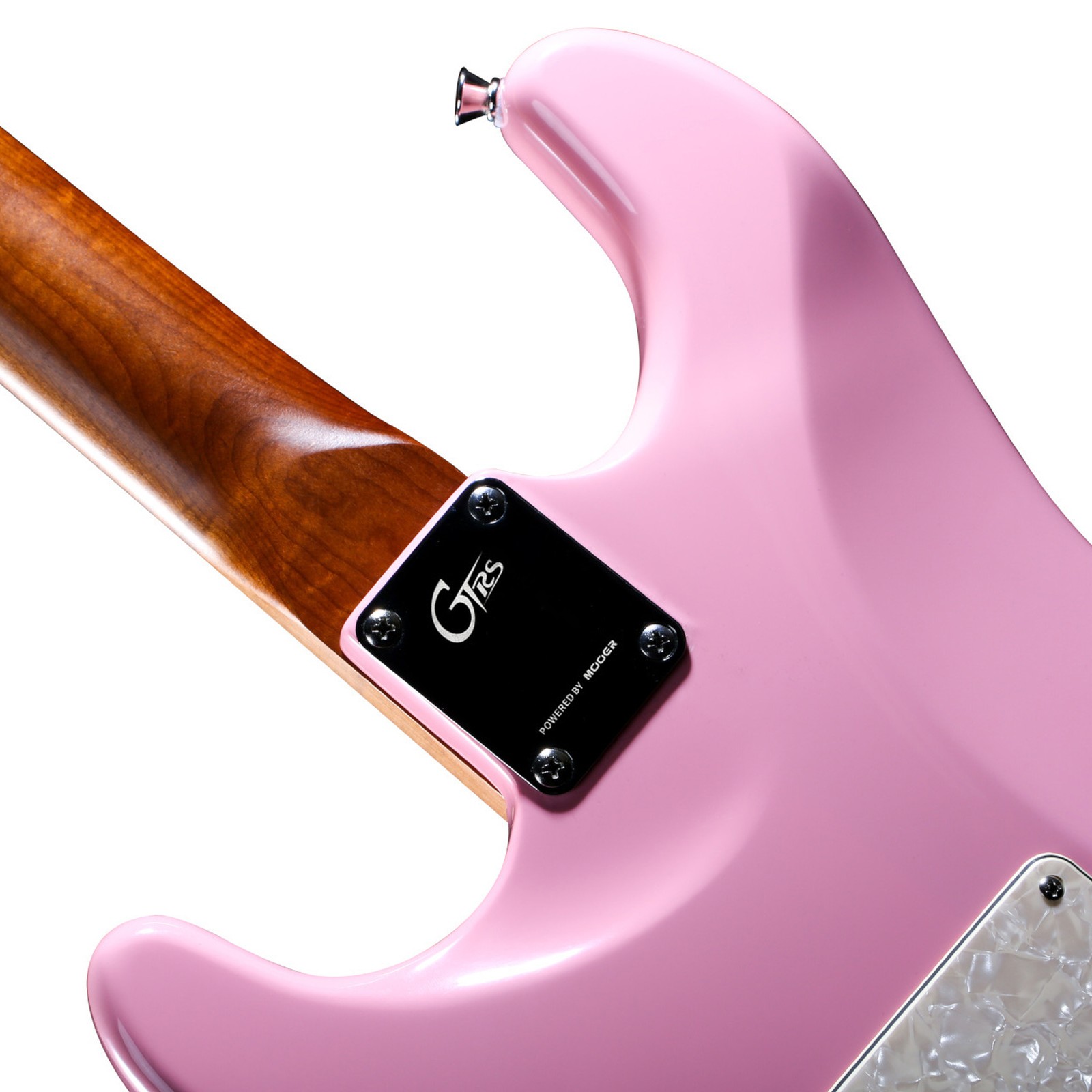 Mooer GTRS Guitars Standard 801 SP, rear view of bolt-on neck