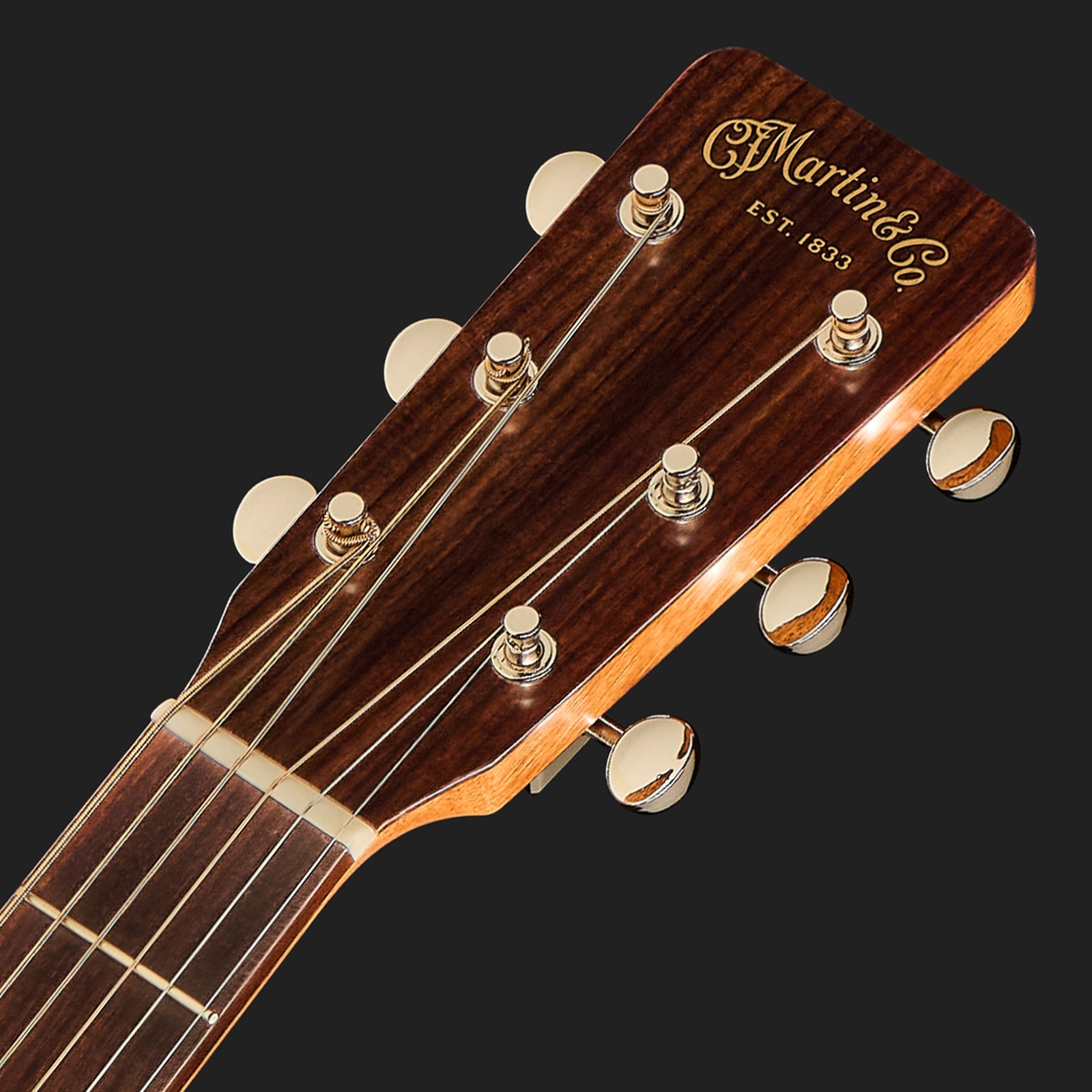 Kopfplatte der Martin Guitar 70th Anniversary Custom D-18 Akustikgitarre