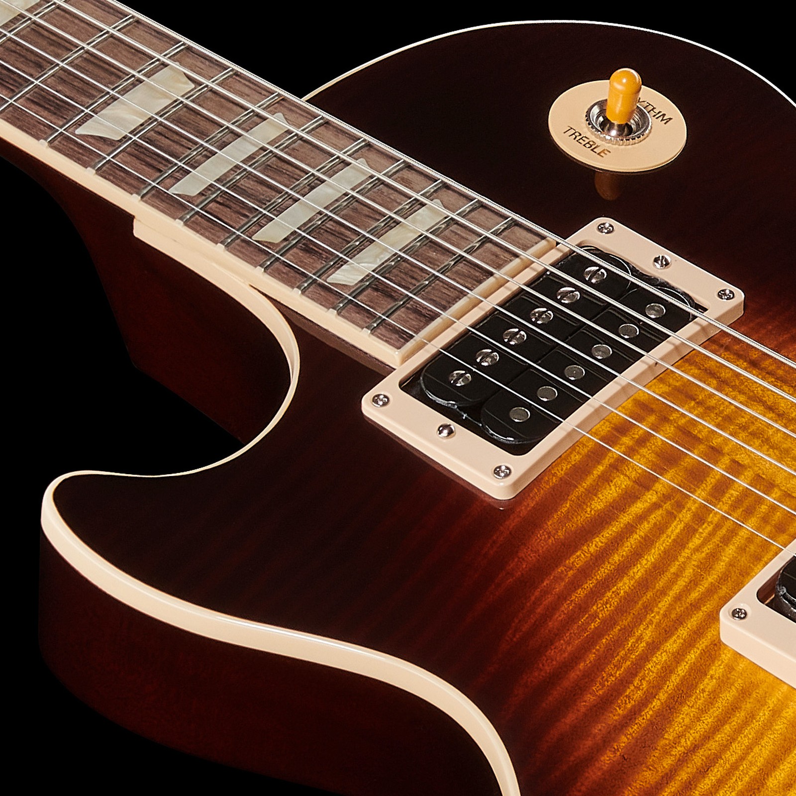 Offener Humbucker Tonabnehmer in der Gibson Les Paul Slash Standard NB LH