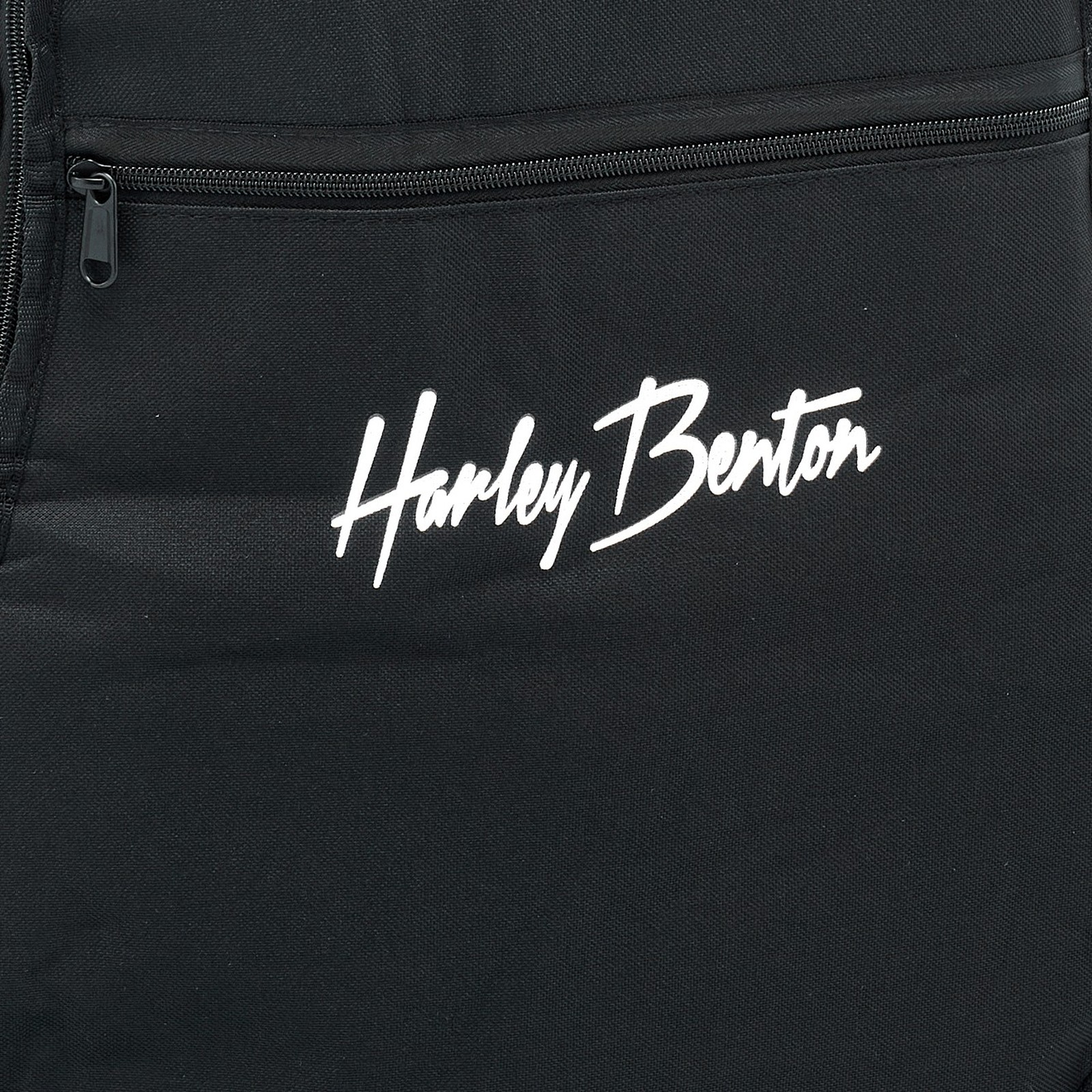 Harley Benton Logo und Reißverschluss auf einer Gitarrentasche