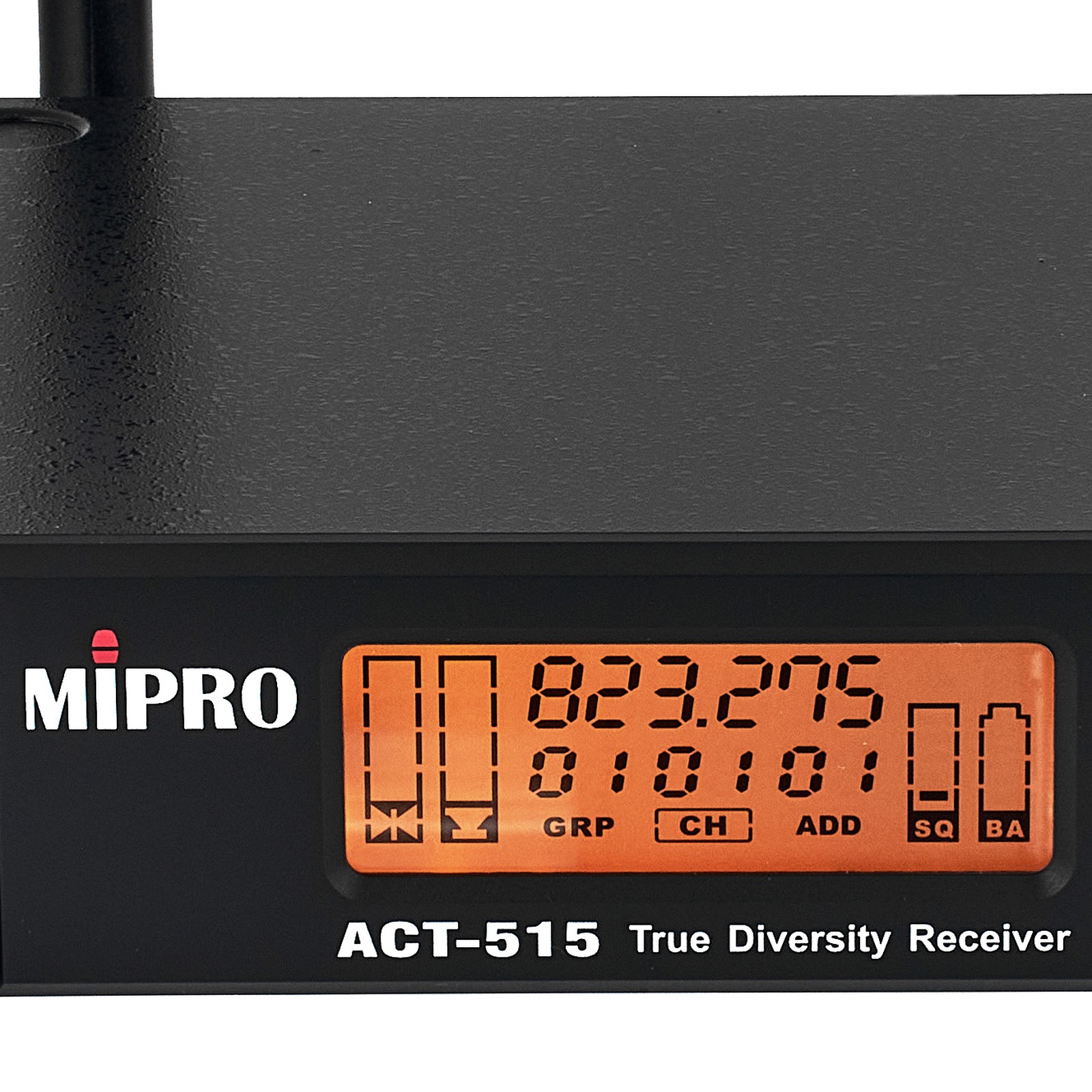 Display des Mipro ACT-515 Empfängers