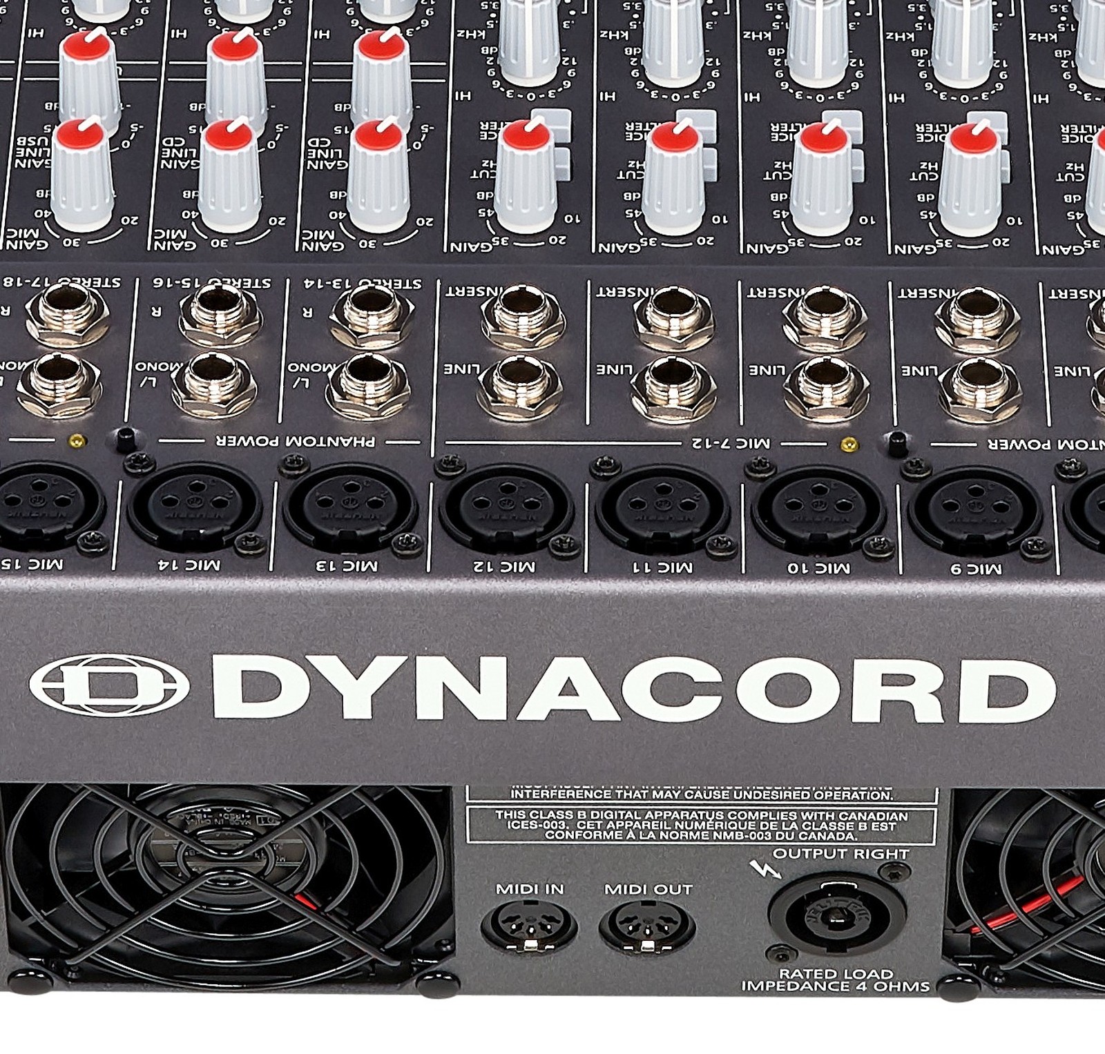 Logo auf dem Dynacord Powermate 1600-3, Referenz-Powermixer