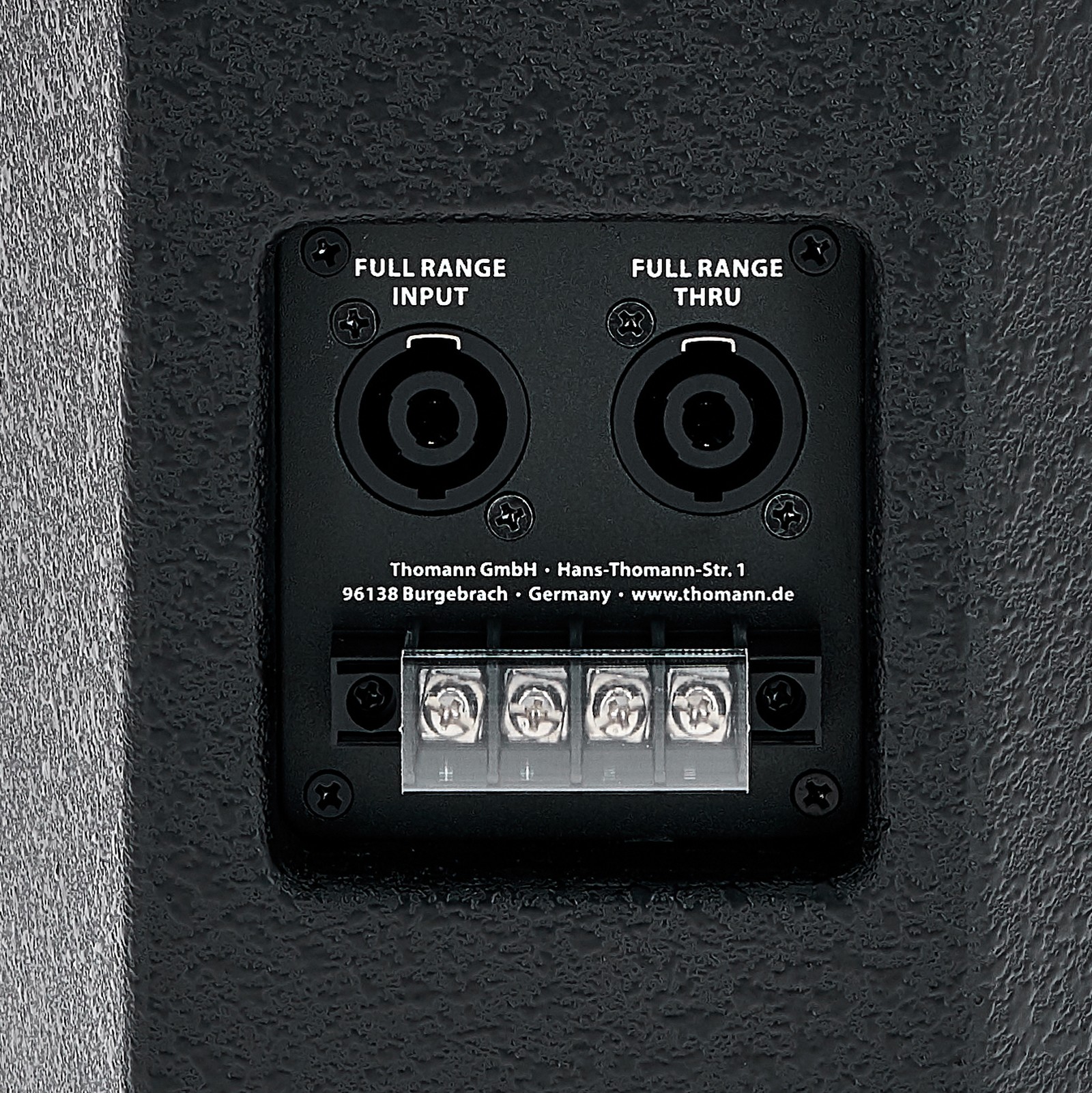 Anschlüsse am the box pro Achat 206 Kleinlautsprecher