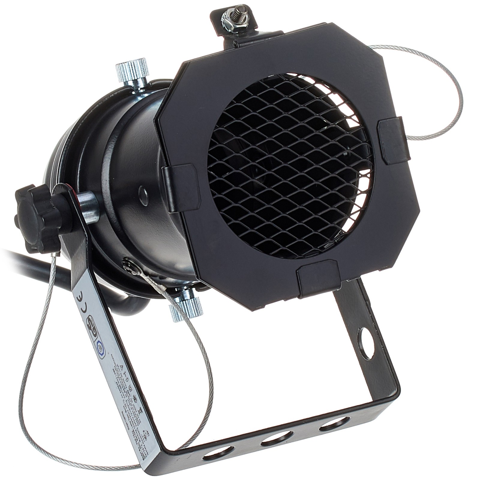 Stairville PAR 16 GU10 black von schräg vorne