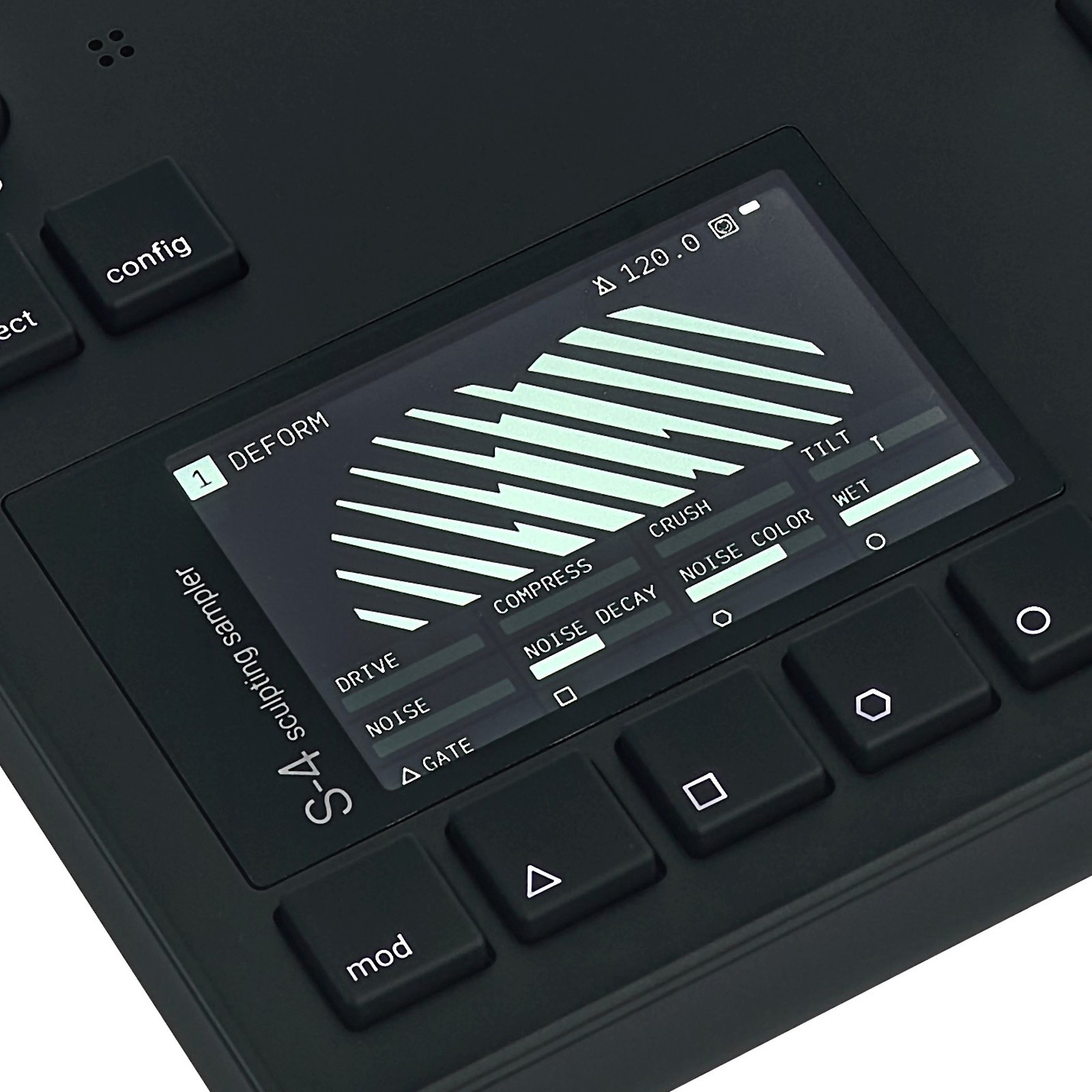 Screen on the Torso Electronics S4 sculpting sampler