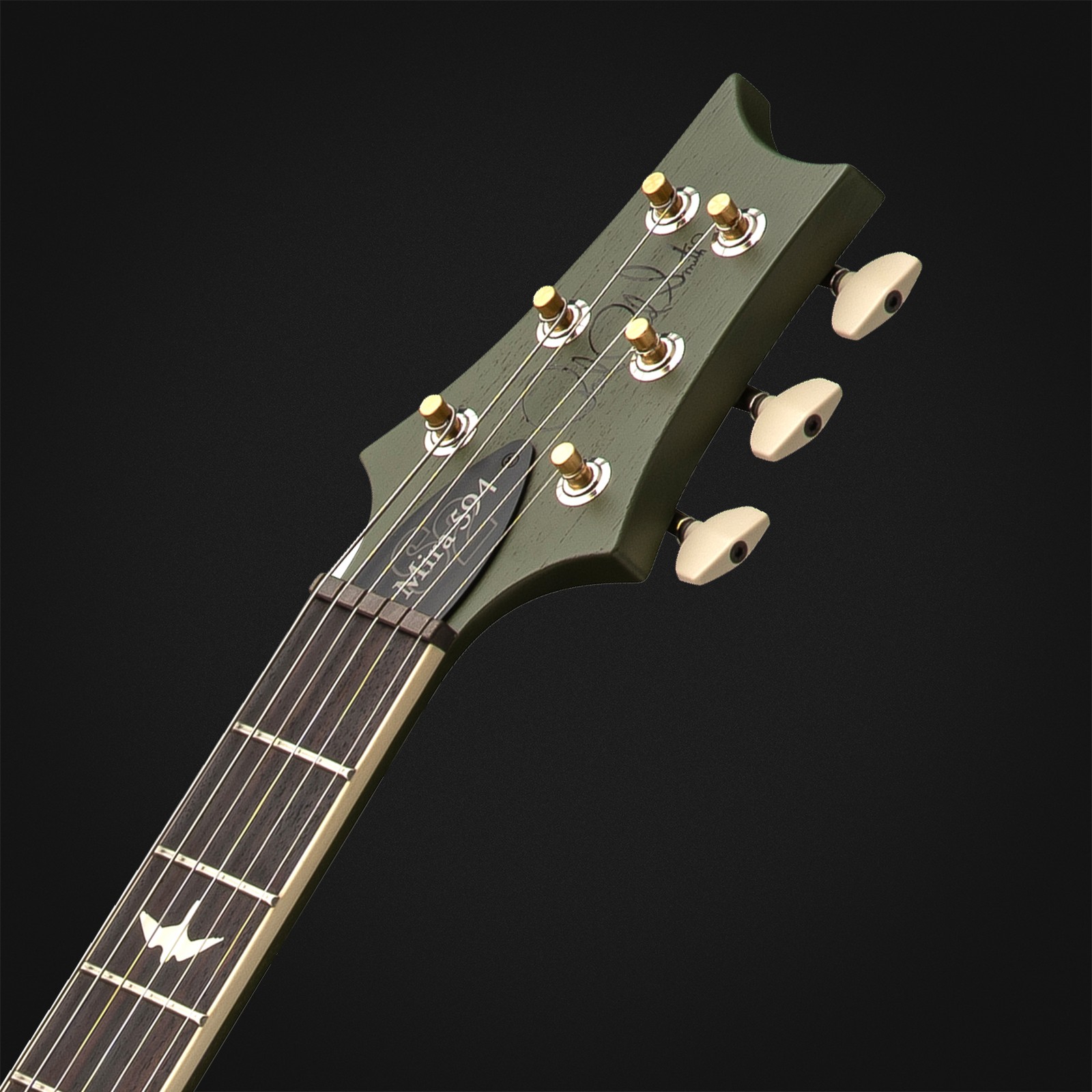 Kopfplatte der PRS S2 Mira 594 Satin Matcha Green