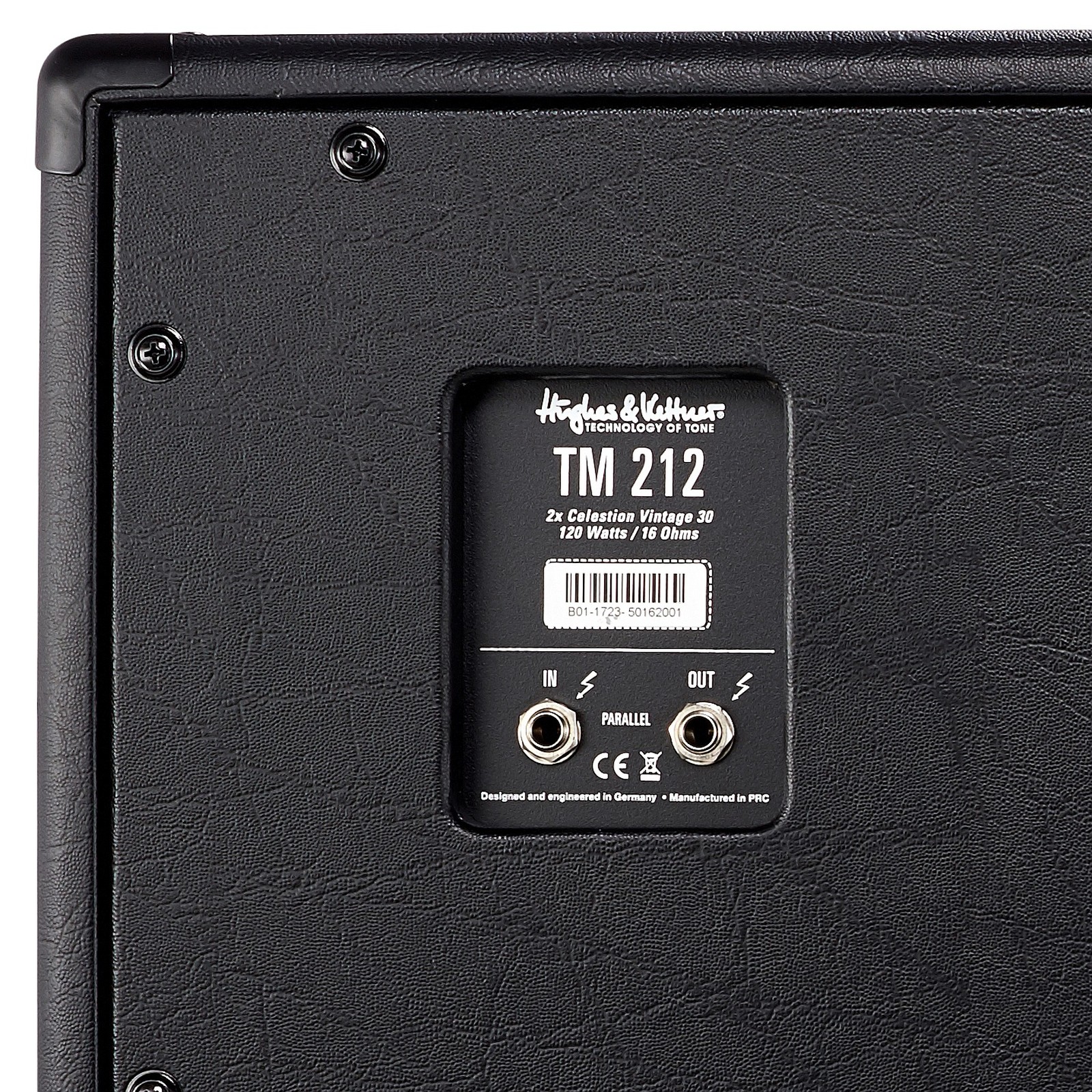 Hughes & Kettner TubeMeister 212 Box, Anschlüsse hinten