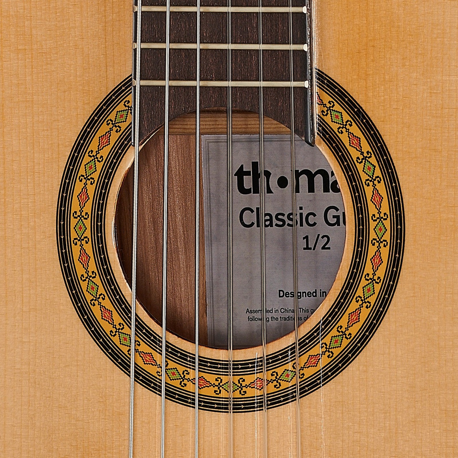 Schallloch der Thomann Classic Guitar 1/2 
