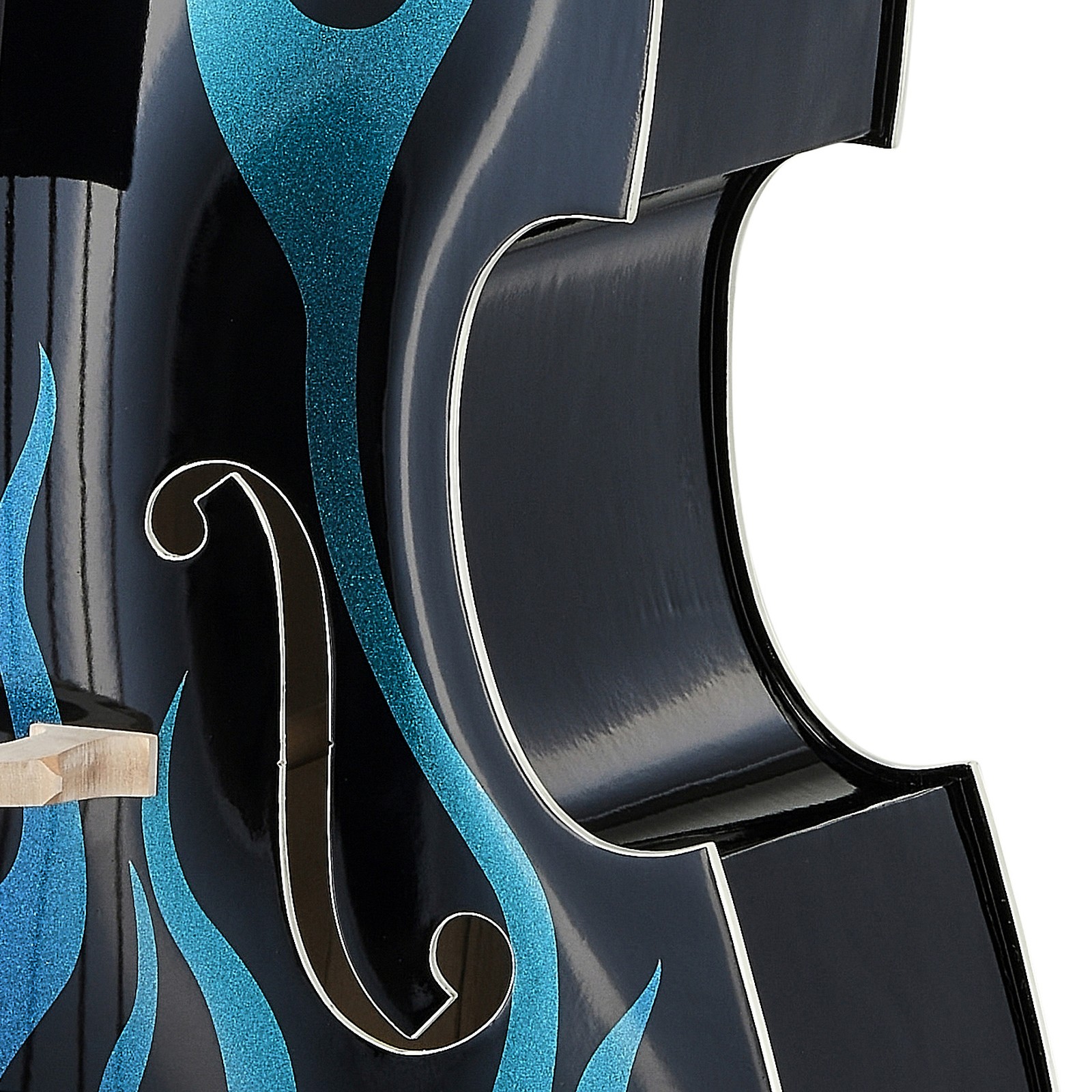 F-hole in the Thomann Rockabilly Sparkle Flames BP/V