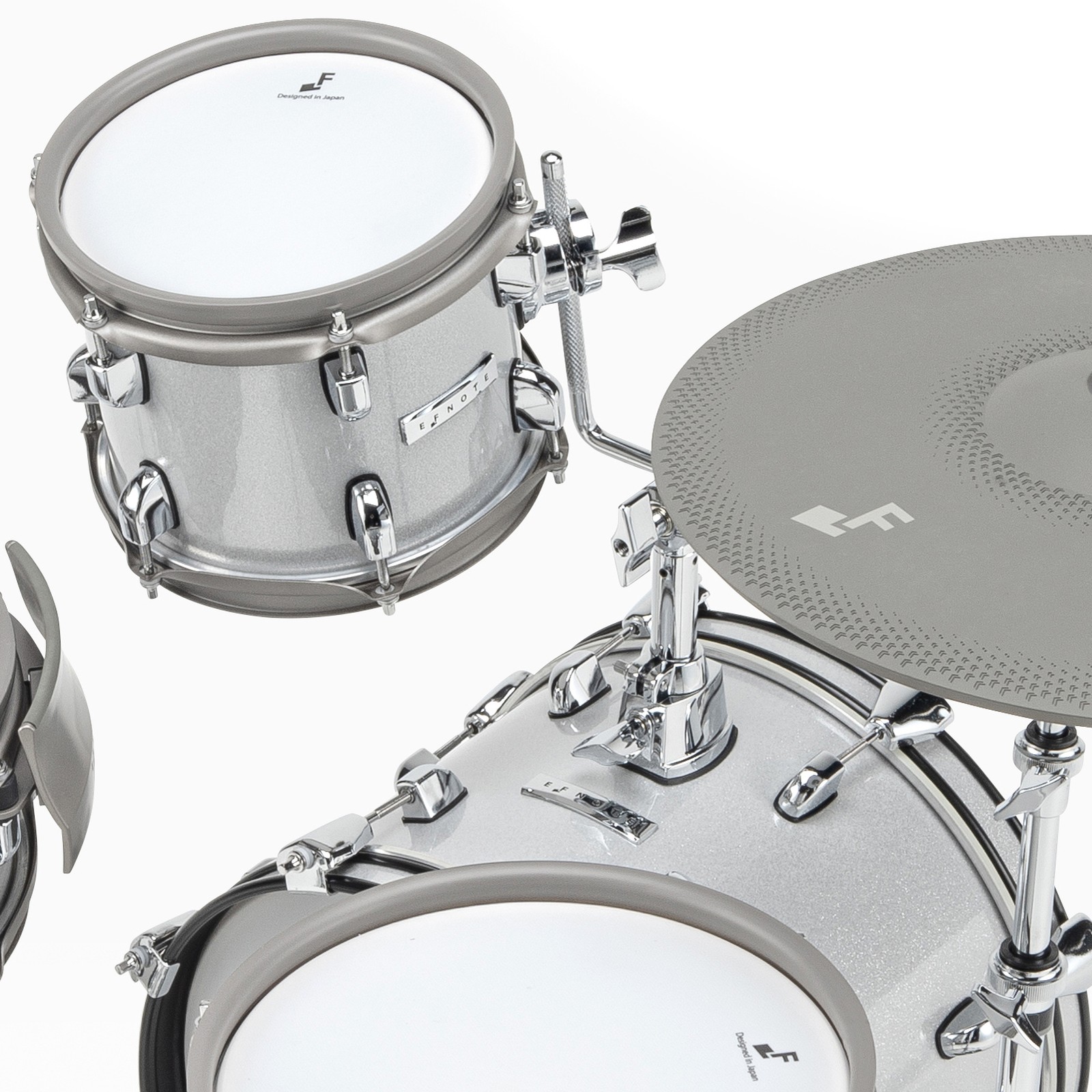 Komponenten des Efnote Mini E-Drum Set