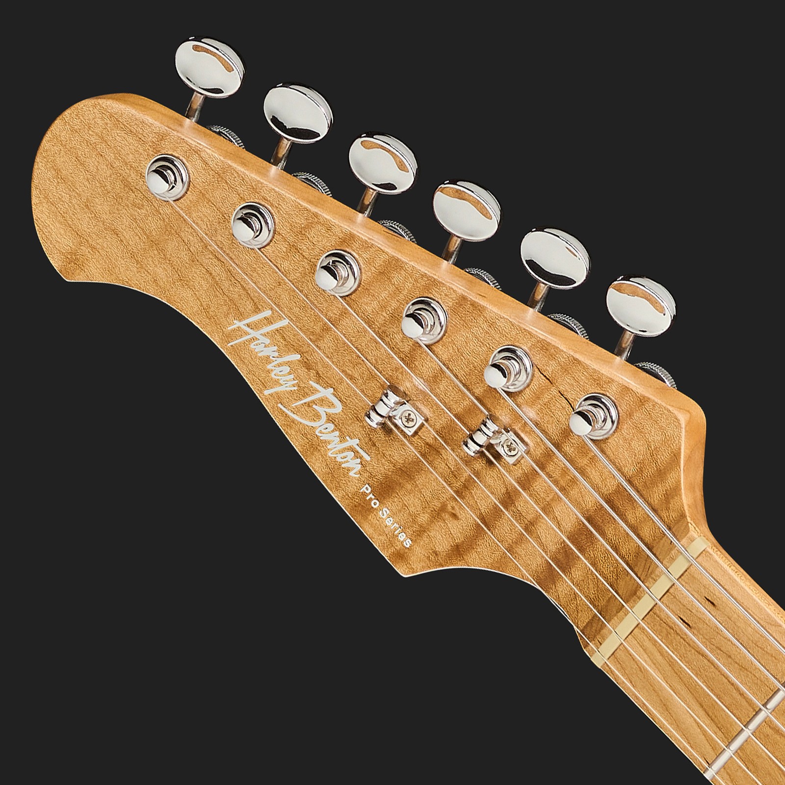 Geröstete Harley Benton E-Gitarre Kopfplatte aus Ahorn