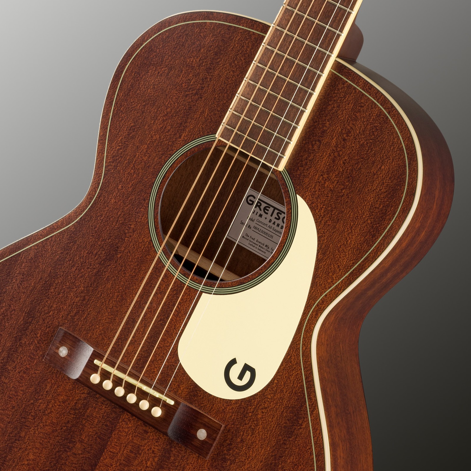 Sapale Mahagoni Decke der Gretsch JD Concert MAH WPG FRSTN