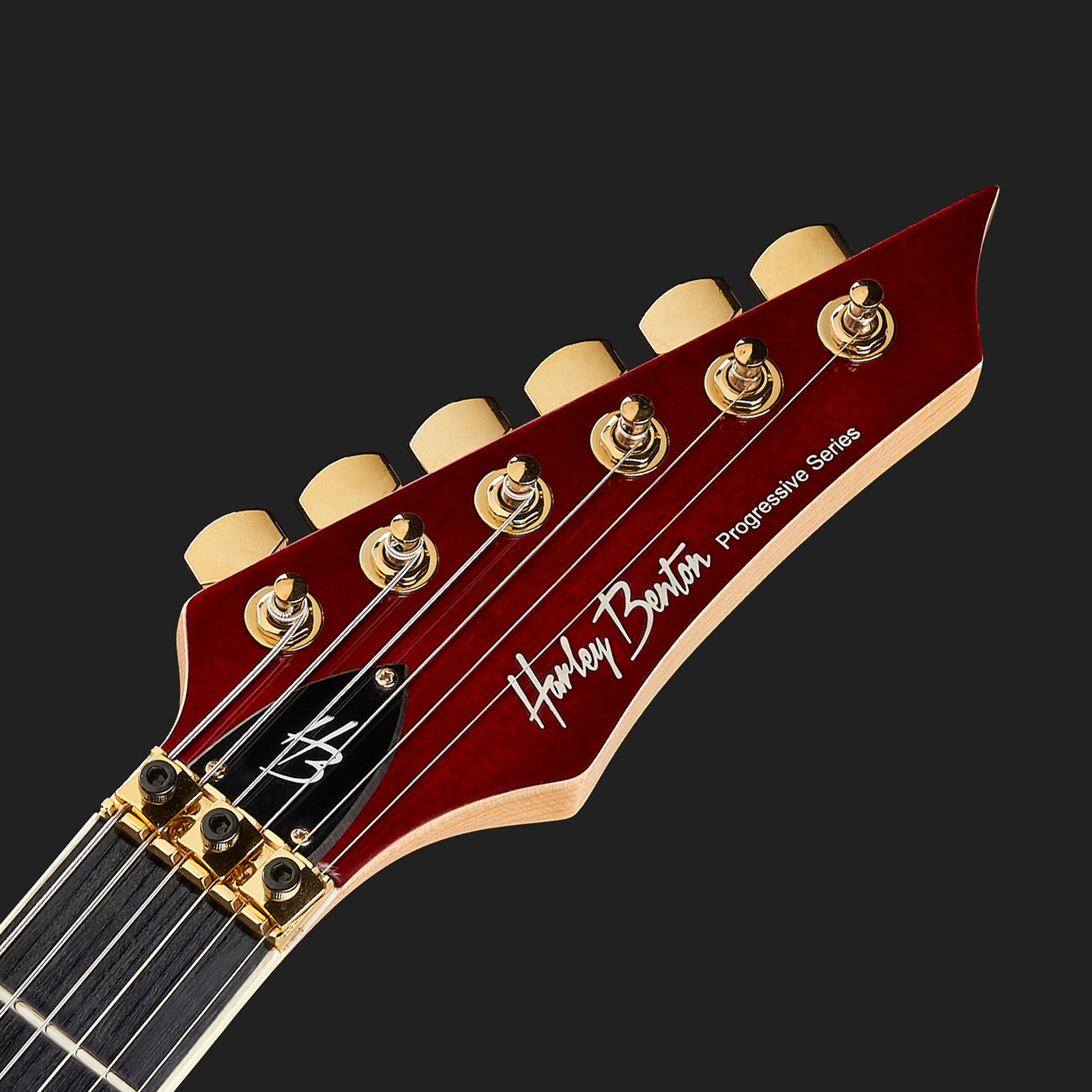 Kopfplatte der Harley Benton HB-40R Combo für E-Gitarre