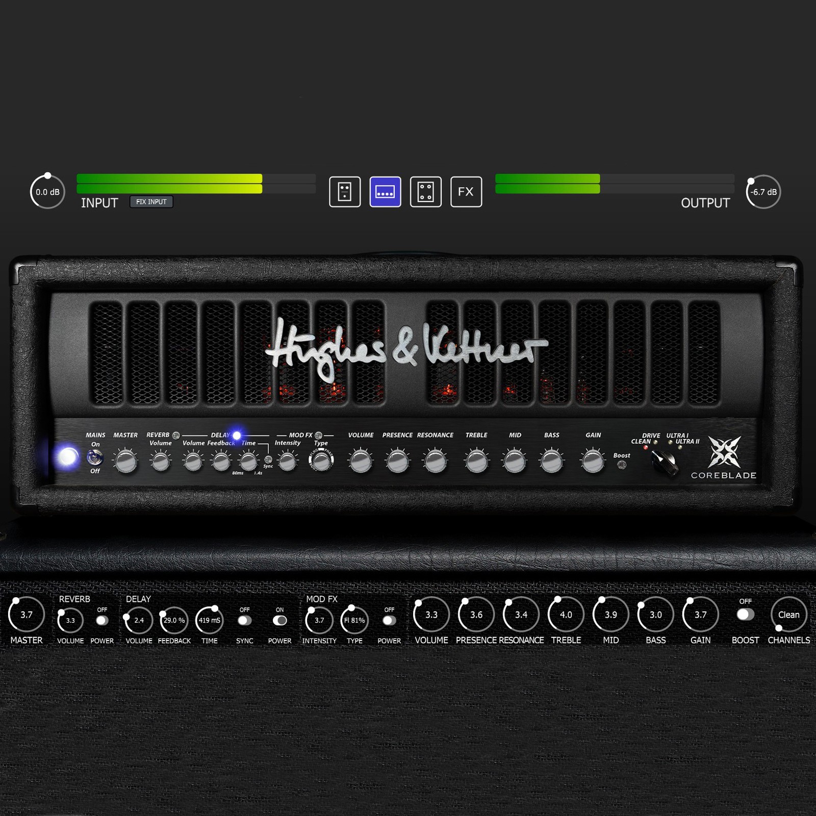 Hughes & Kettner Coreblade Amp Simulation Plugin