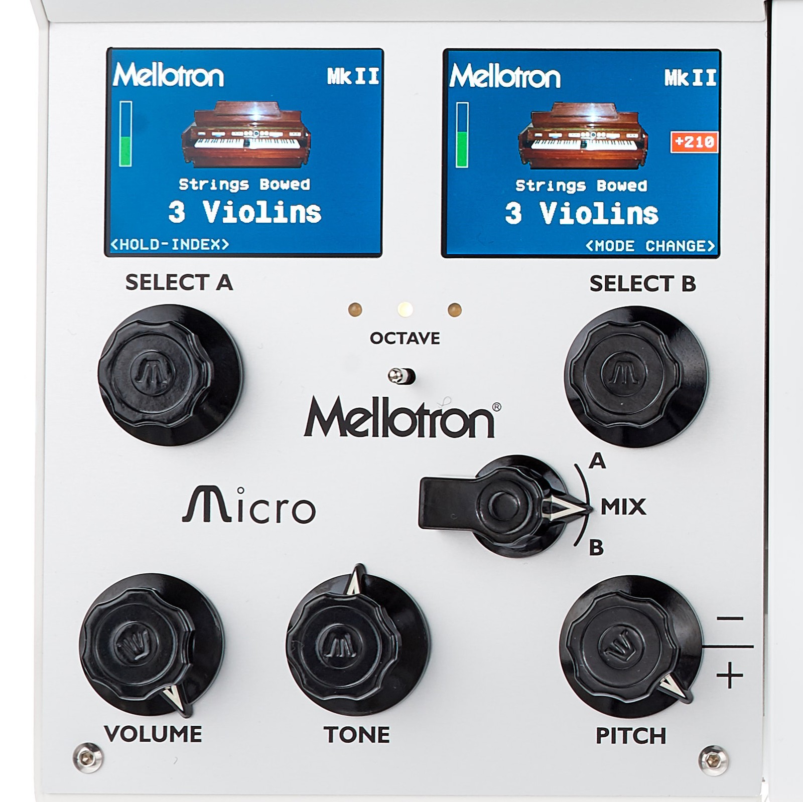Bedienfeld des digitalen Mellotron Micro