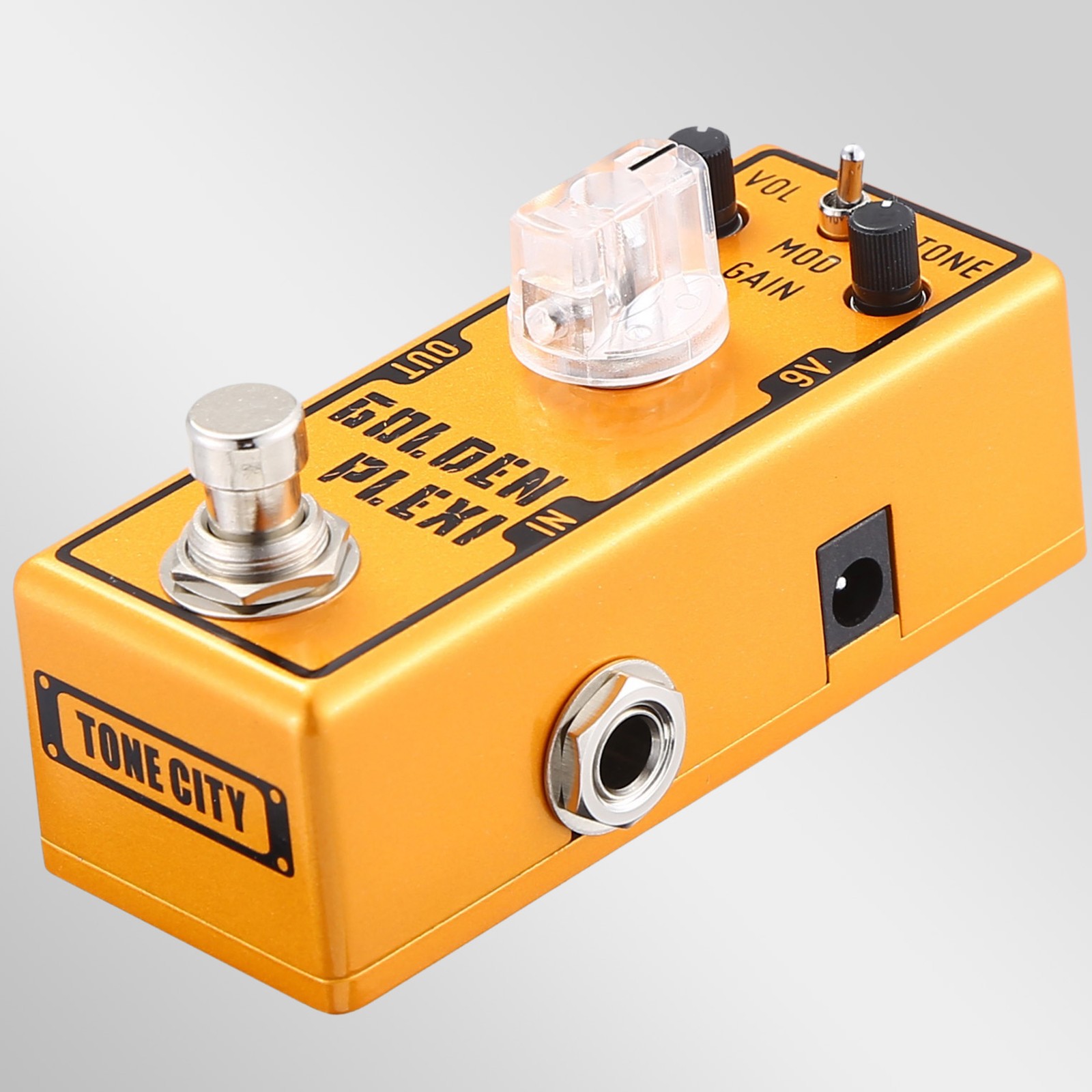 Tone City Golden Plexi V3 distortion pedal - side view