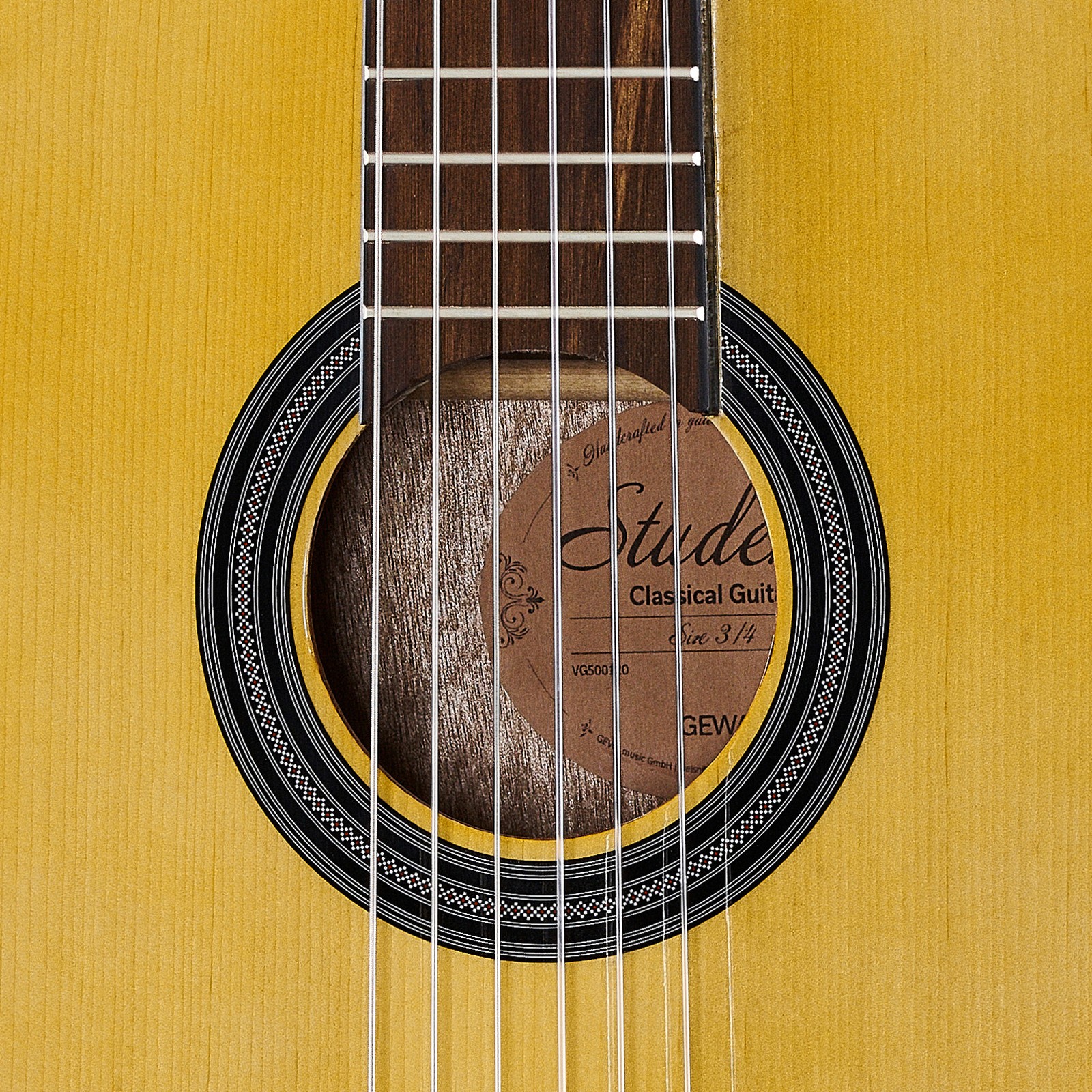 Schallloch in der Decke der Gewa Student Natural 3/4