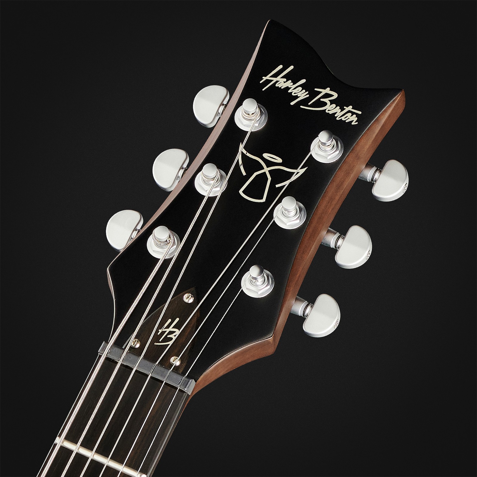 Kopfplatte der Harley Benton Agufish Standard STD BT BK