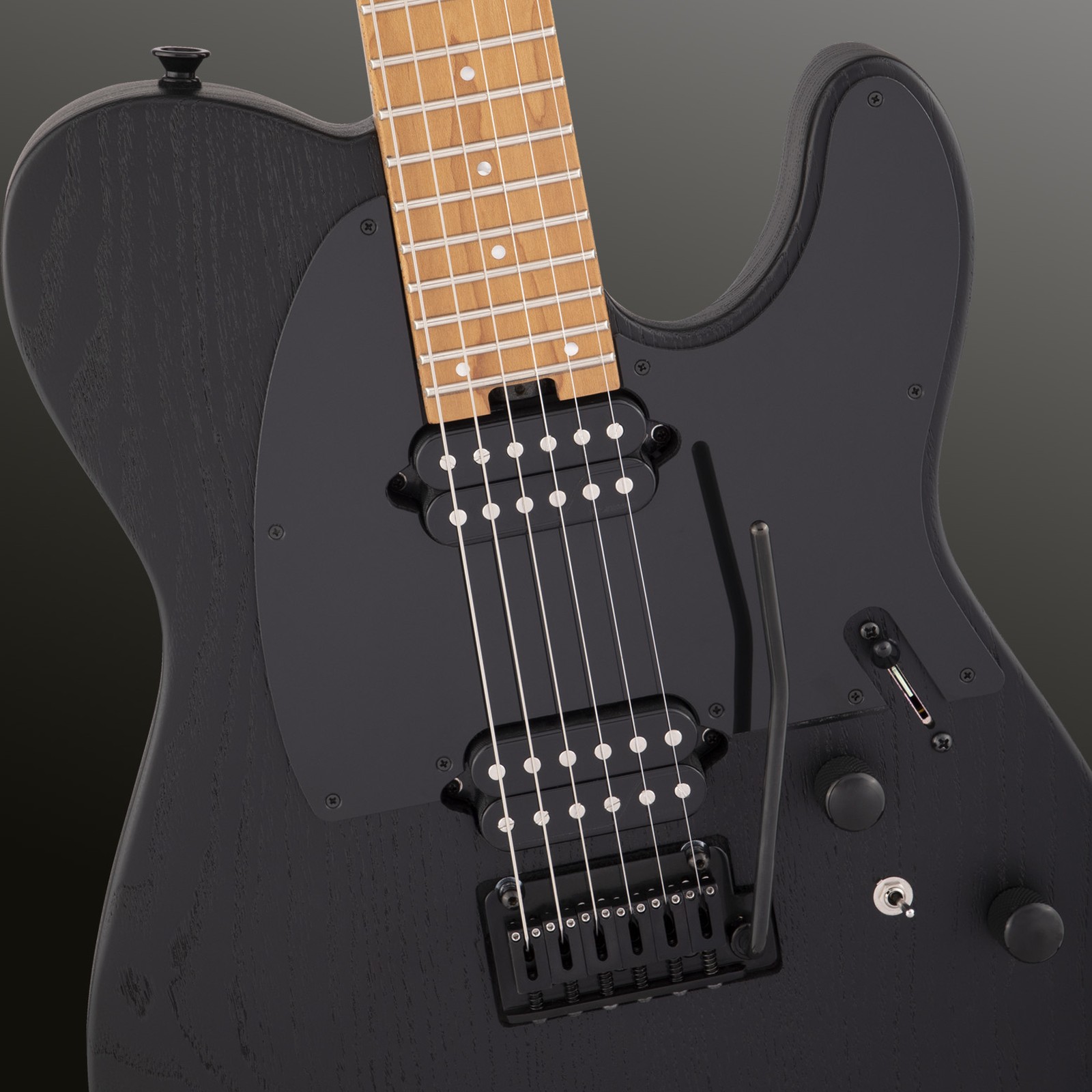 Fishman Humbucker auf der Charvel Pro-Mod So-Cal St.2 HH 2PT BKA