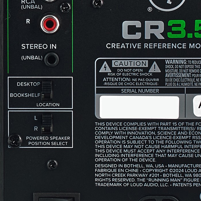 Tone and Location controls 