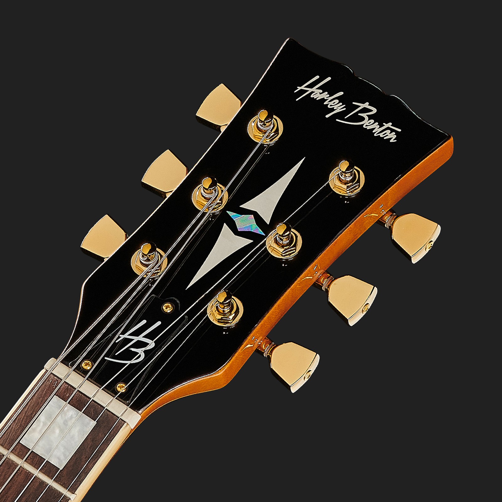 Harley Benton guitar headstock