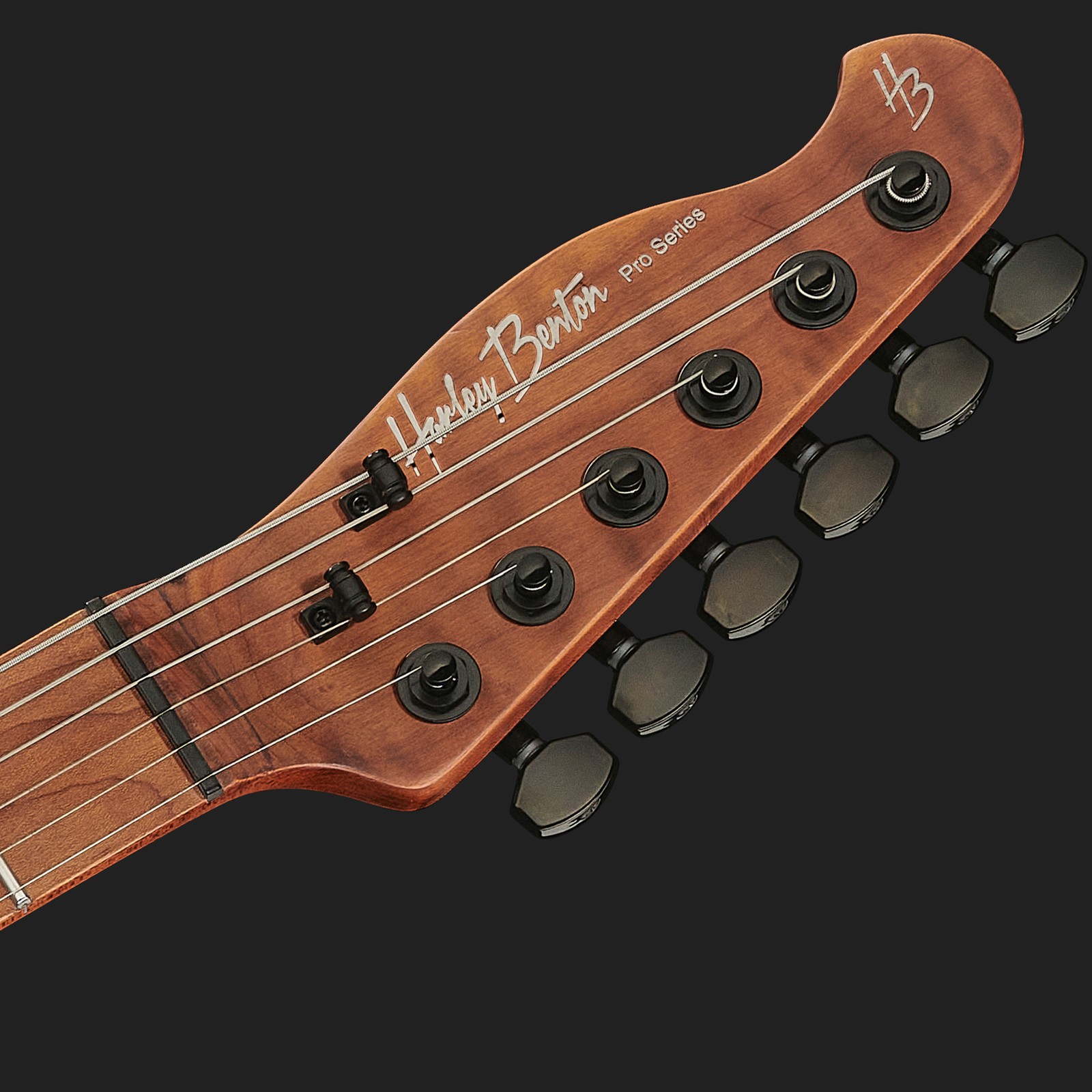 Harley Benton Fusion-T EMG HT Roasted SBK E-Gitarre – Griffbrett