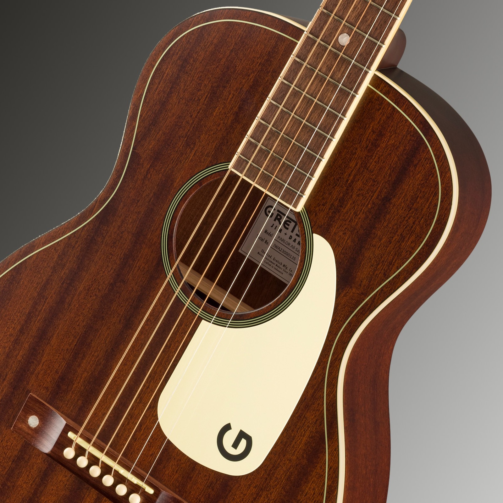 Mahagoni Korpus der Gretsch Jim Dandy Parlor MAH WPG FRSTN