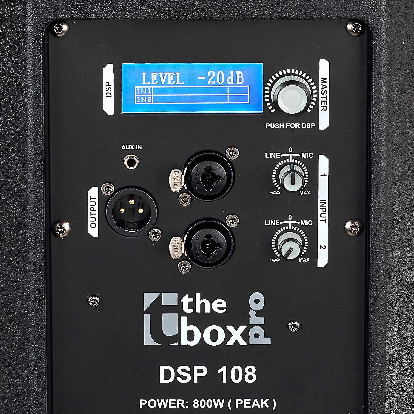 the box pro Achat DSP108 Bedienelemente