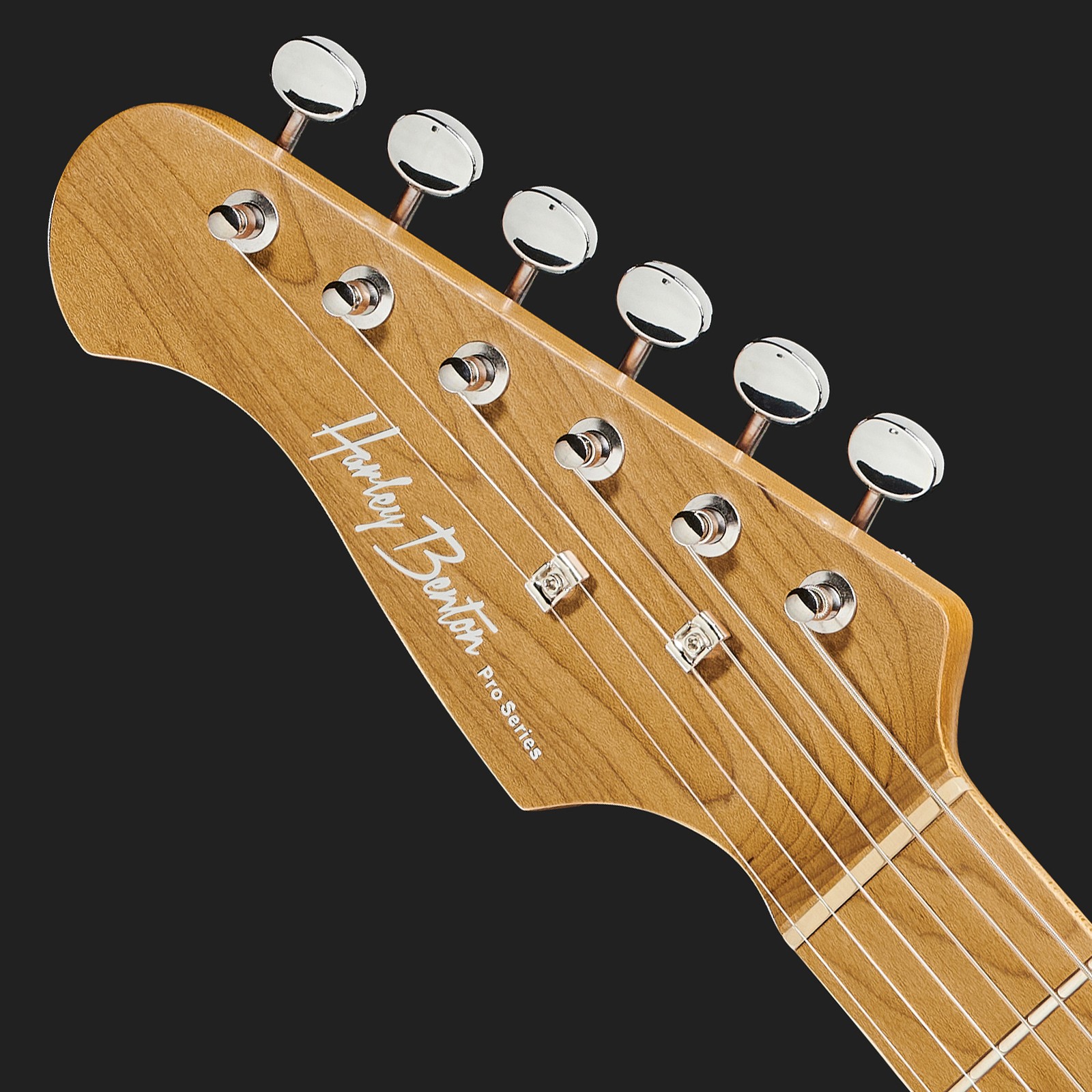 Kopfplatte der Harley Benton ST-Modern MN HSS LH FBB