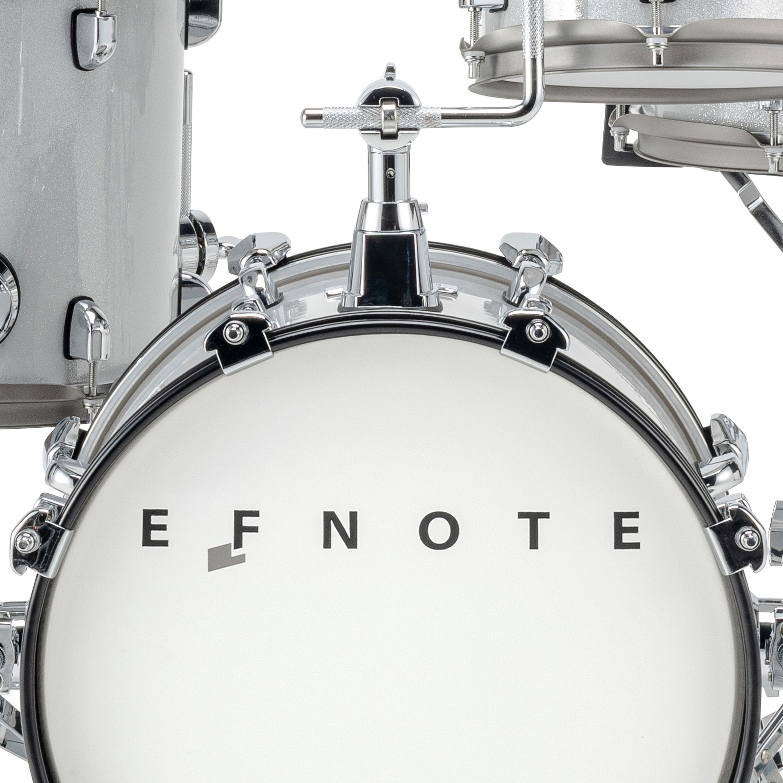Herstellerlogo auf Bassdrum des Efnote Mini E-Drum Set