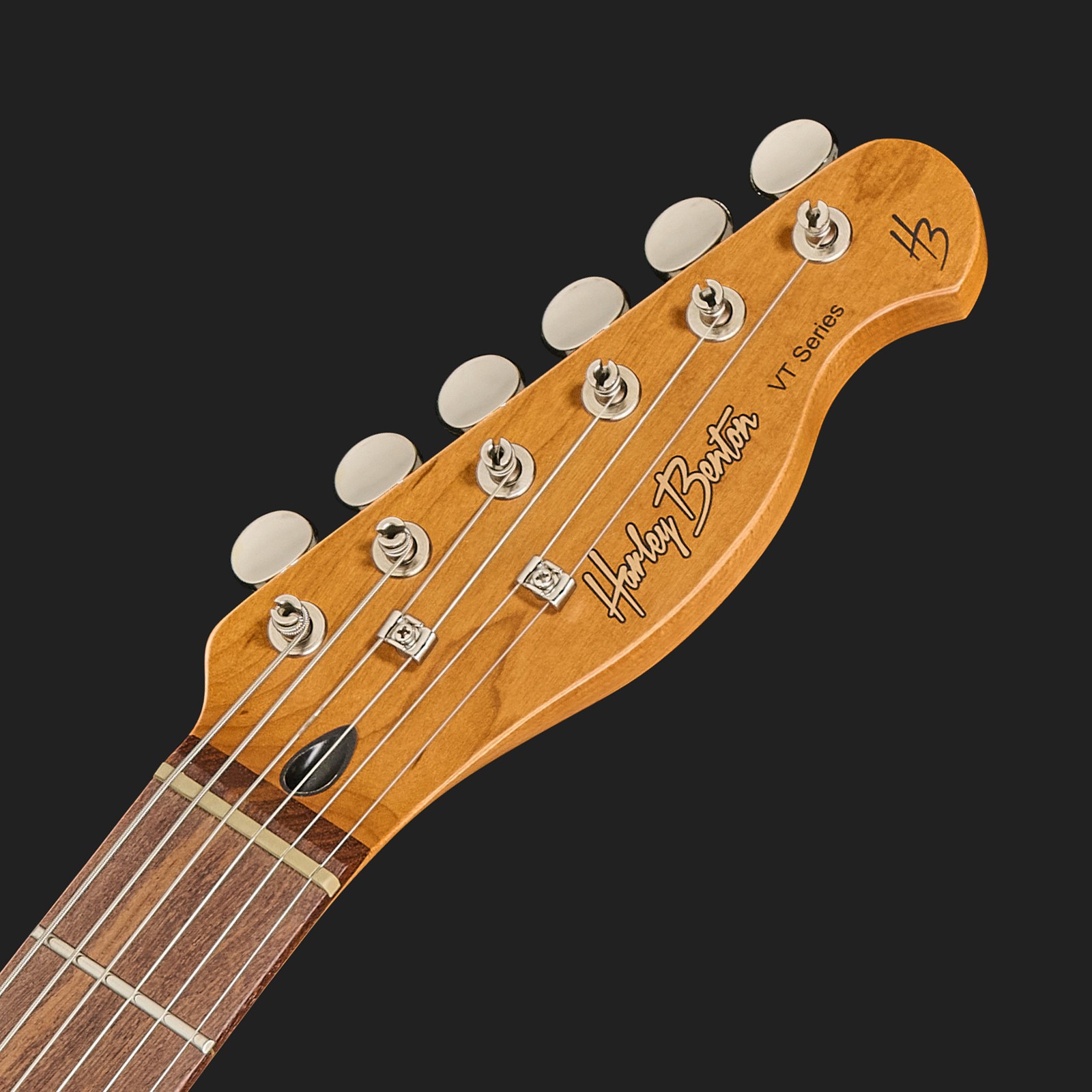 Kopfplatte der Harley Benton TE-62DB BK