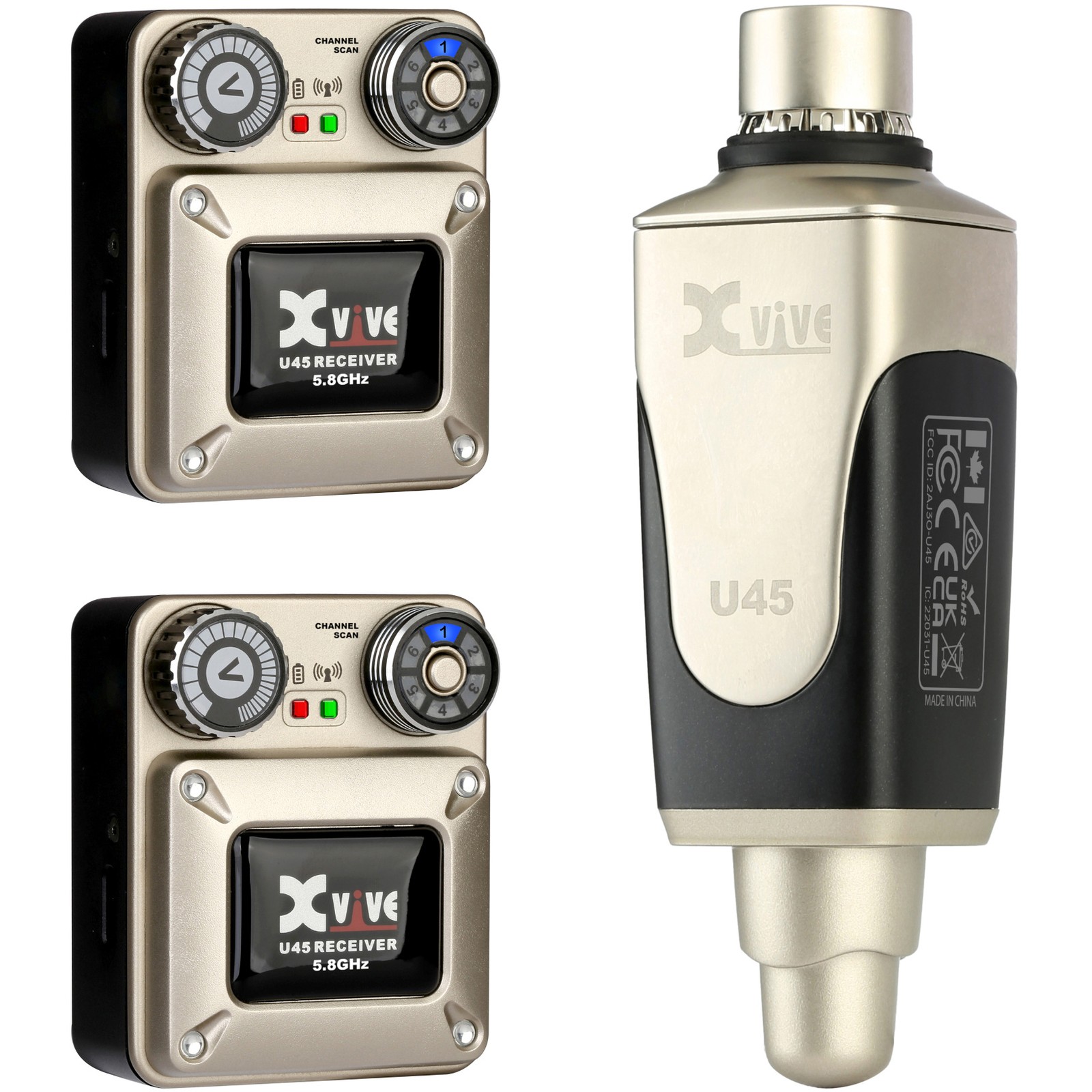 XVive U45 In-Ear Monitor Bundle 2R